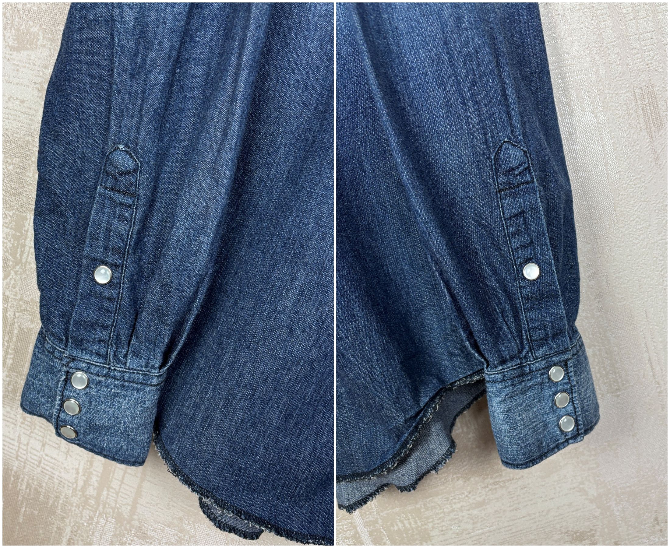 Acne Studios Acne Texas AW11 Pearl Snap Button Denim Long Sleeve Shirt Size US M / EU 48-50 / 2 - 11 Thumbnail