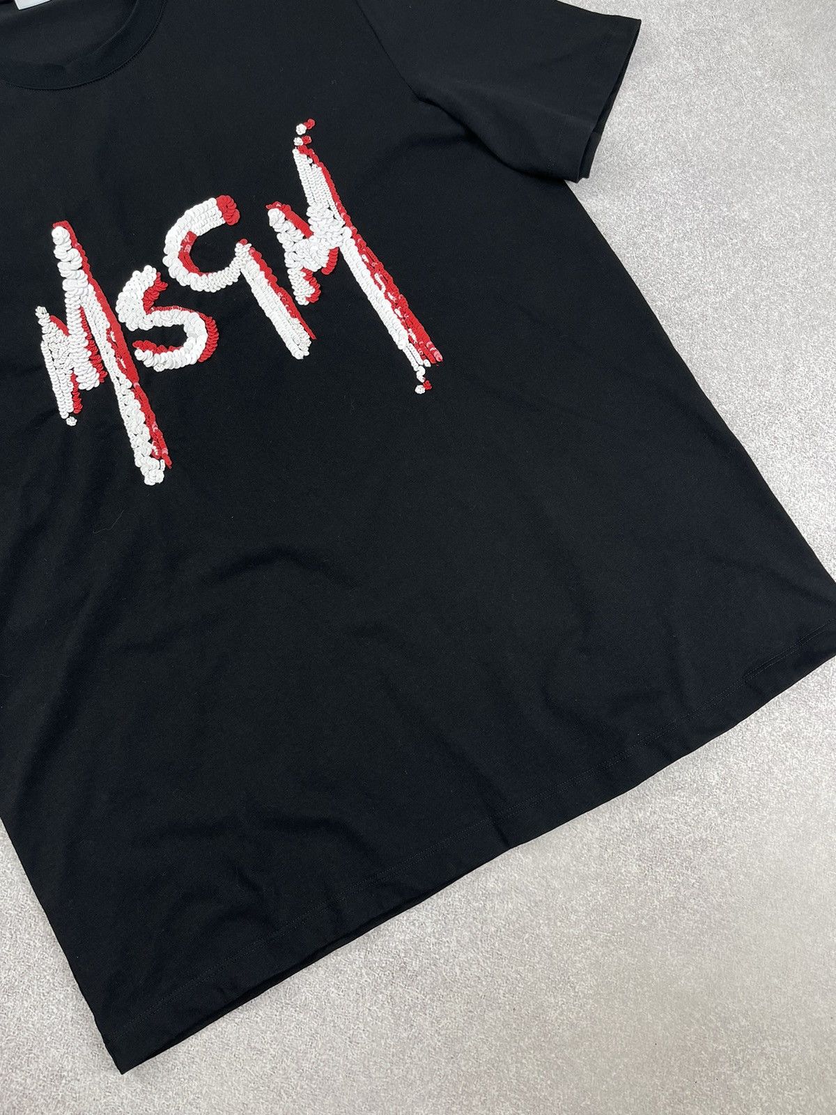 Designer × MSGM MSGM Milano Blqck Cotton Logo T-Shirt Size US M / EU 48-50 / 2 - 2 Thumbnail