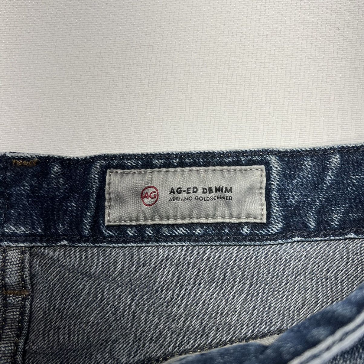 AG Adriano Goldschmied AG Jeans Blue Alexxis Slim High Rise Vintage Denim Faded Size 32" / US 10 / IT 46 - 8 Thumbnail