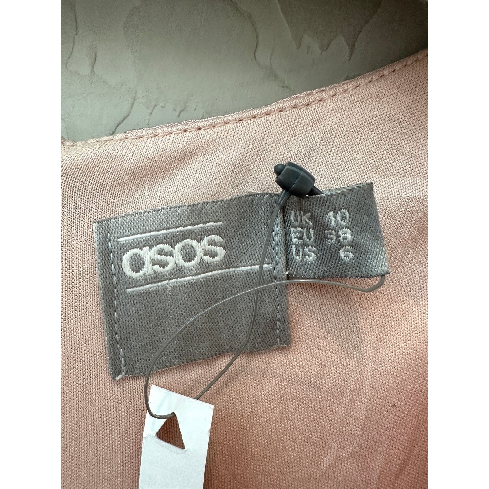 Asos ASOS | Pink Floral Jacquard V-neck Kimono Sleeve Midi Dress Size M / US 6-8 / IT 42-44 - 8 Thumbnail