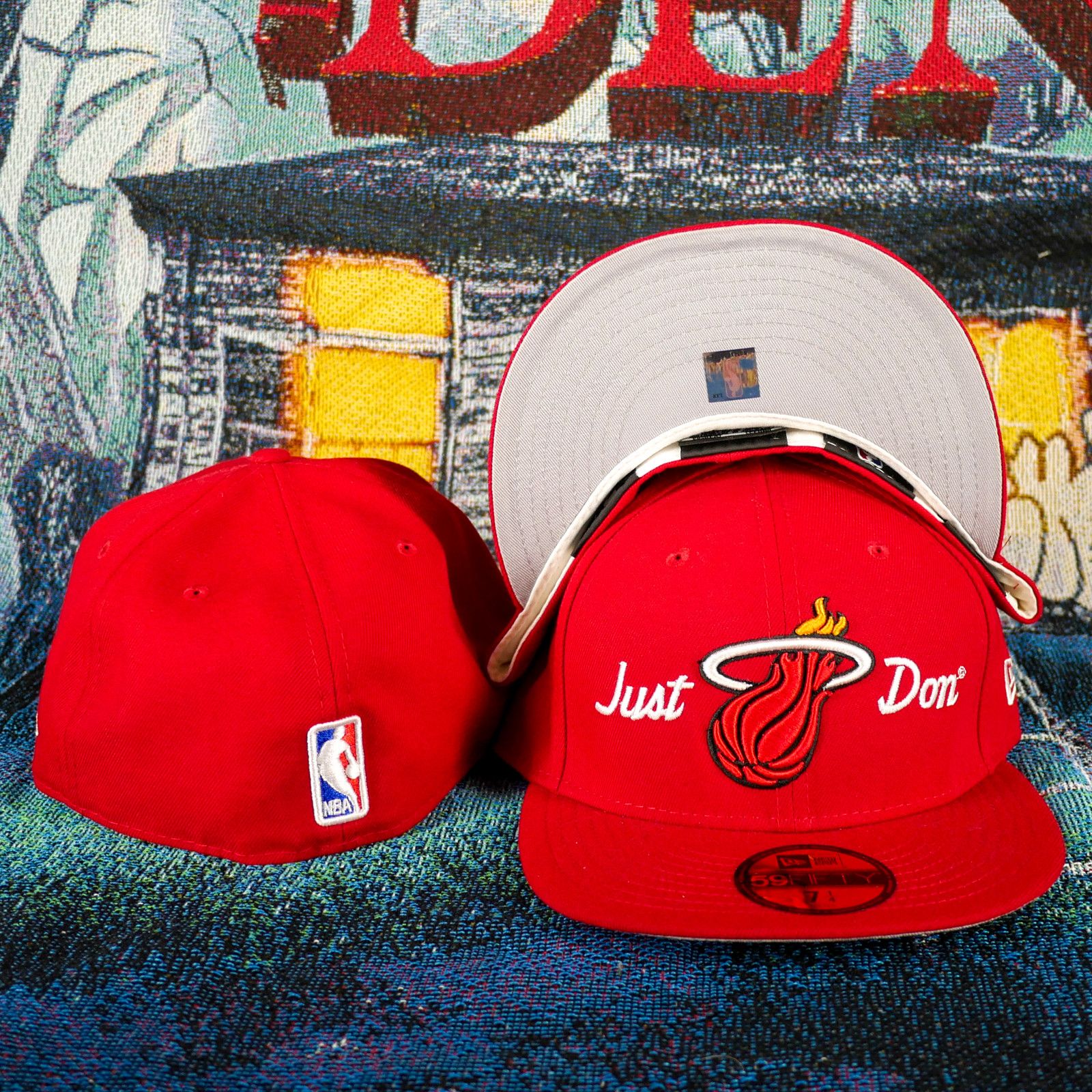 Just Don × NBA × New Era New Era x Just Don Miami Heat Fitted Hat Cap Size 7 1/4 Size ONE SIZE - 1 Preview
