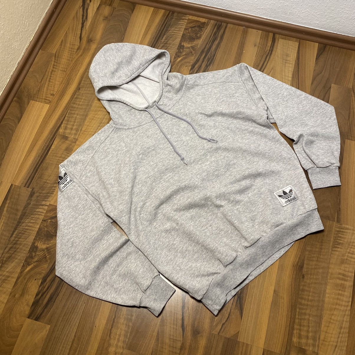 Adidas × Vintage Vintage 80s Hoodie Adidas Patch Size US S / EU 44-46 / 1 - 2 Thumbnail