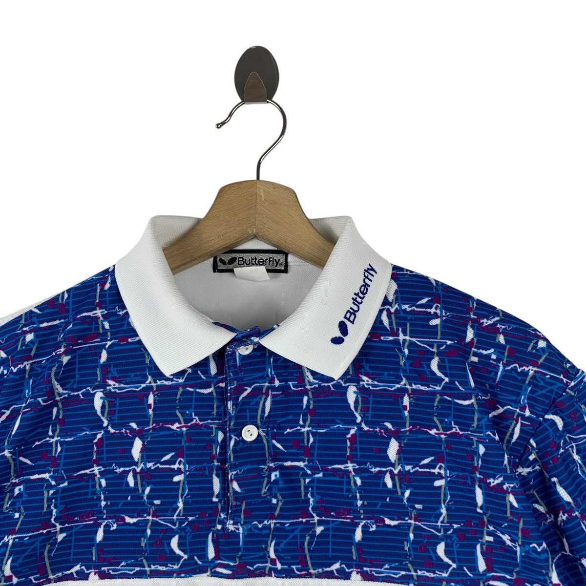Vintage Vintage BUTTERFLY JAPAN Abstract Table Tennis Jersey Polo Size US M / EU 48-50 / 2 - 4 Thumbnail