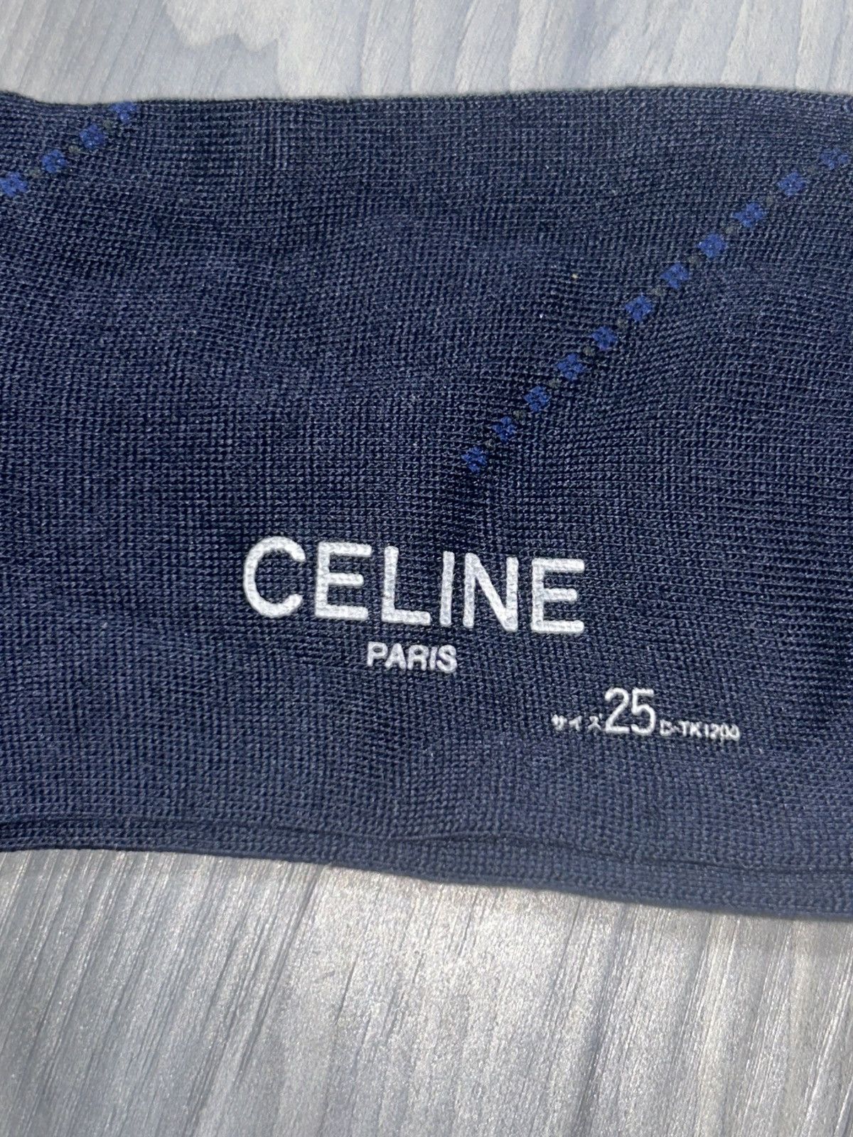 Celine Celine Navy Blue Men’s Dress Socks Size ONE SIZE - 4 Thumbnail