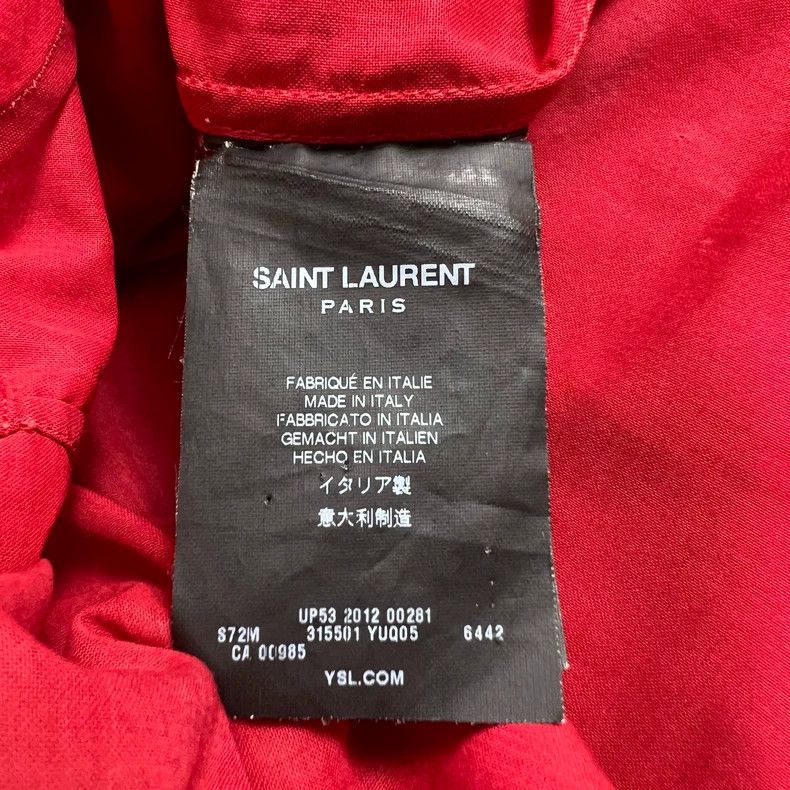 Yves Saint Laurent Saint Laurent size 38 13ss first year organza red organ shi Size US M / EU 48-50 / 2 - 4 Thumbnail
