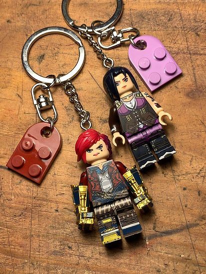 Cartoon Network × Handmade irritated studio arcane caitlyn vi anime keychain minifigure Size ONE SIZE - 3 Thumbnail