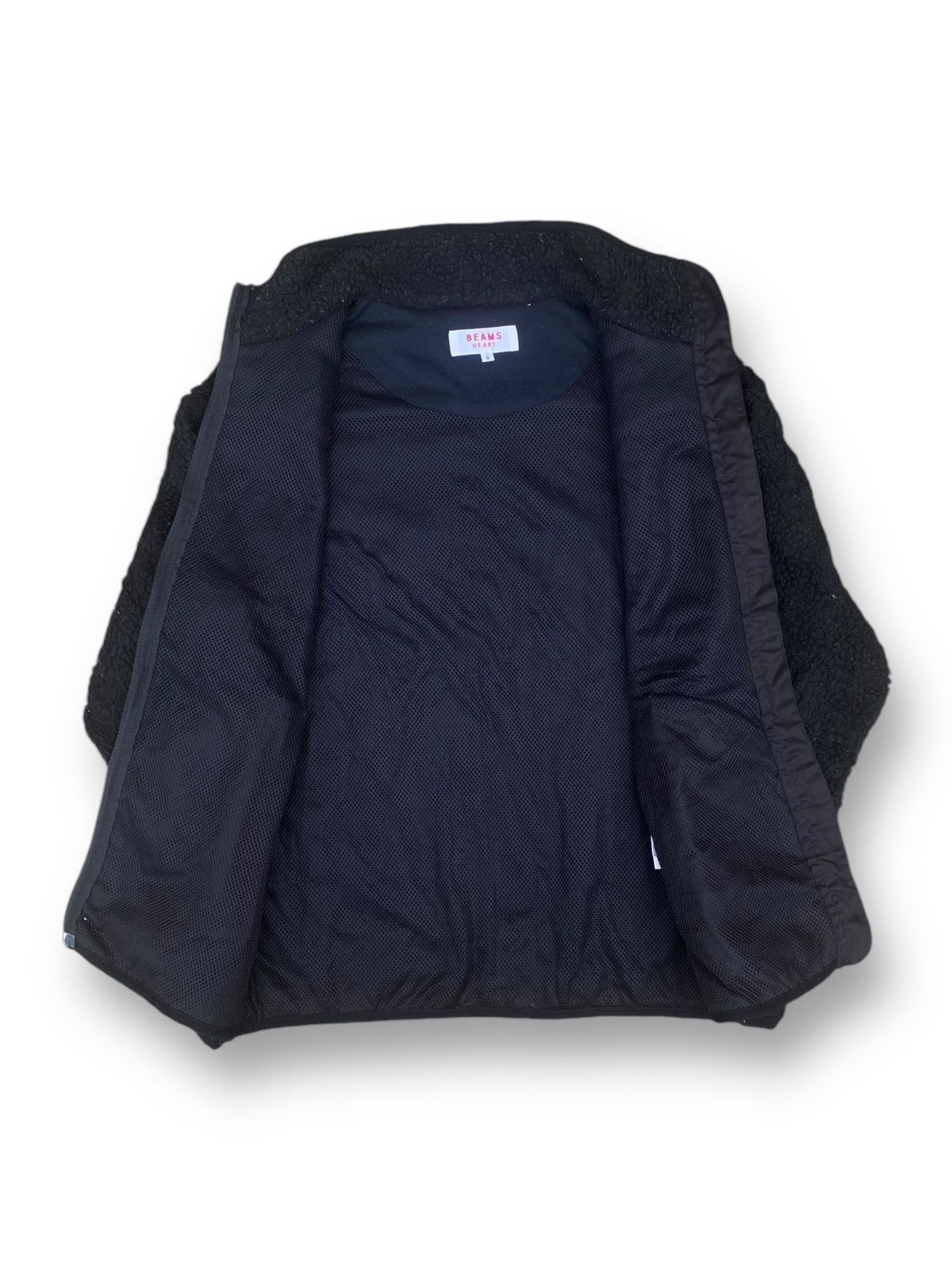 Beams Plus × Japanese Brand × Vintage Vintage Beams Heart Sherpa Full Zipper Jacket. #E4 Size US S / EU 44-46 / 1 - 2 Thumbnail