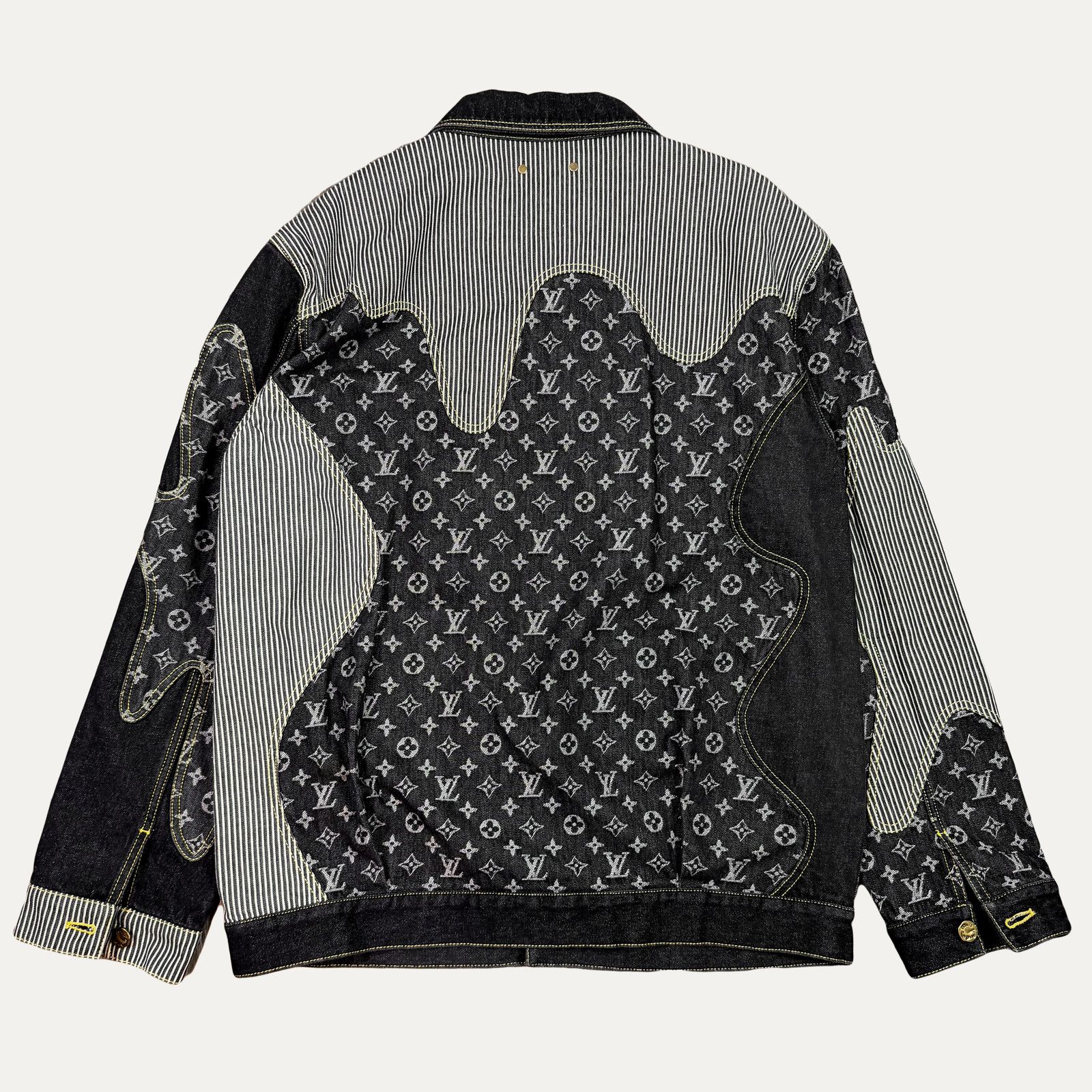Louis Vuitton Louis Vuitton X Nigo Melting Denim Jacket Size US XL / EU 56 / 4 - 2 Thumbnail
