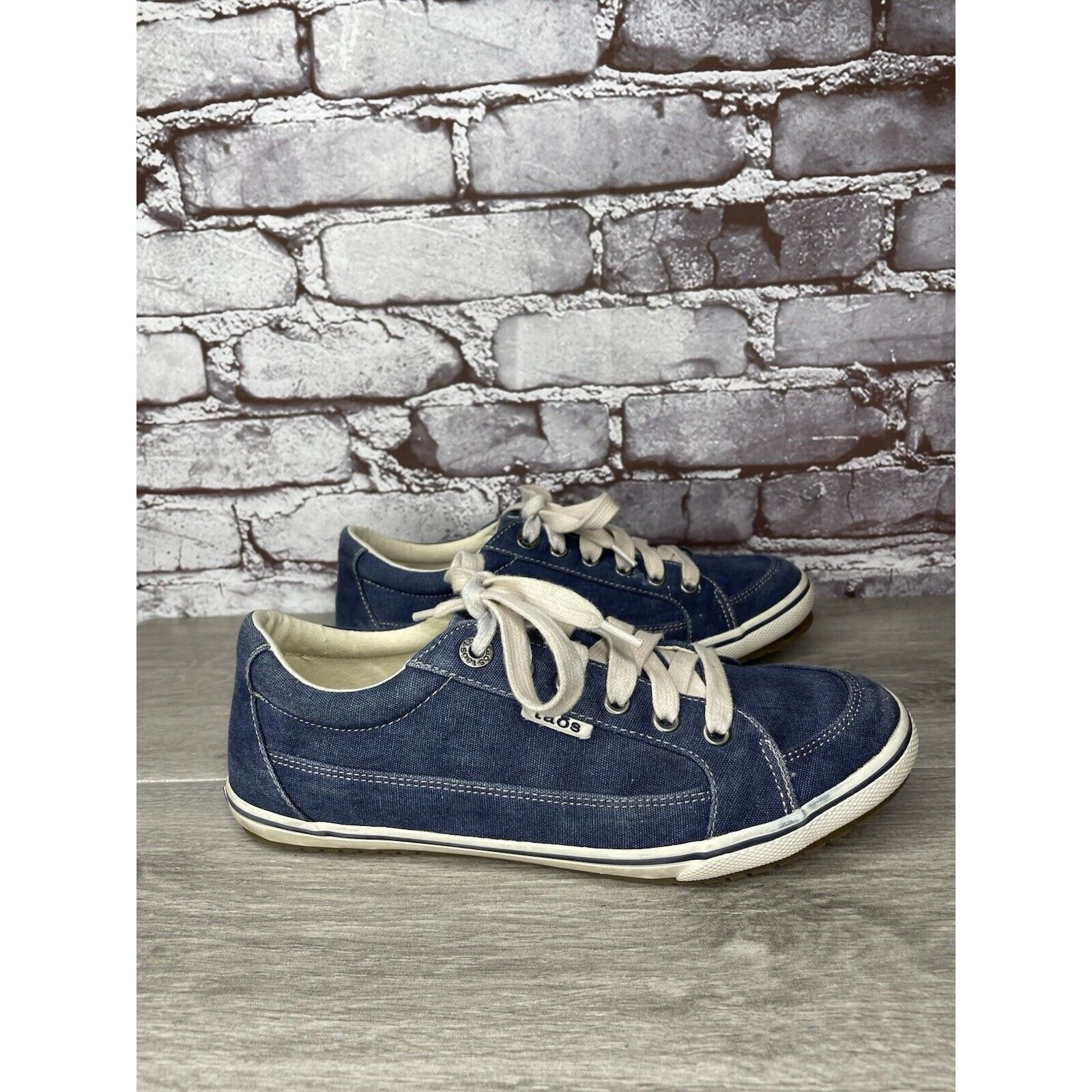 Other Taos Star Blue Denim Casual Comfort Lace Up Sneakers Shoes W Size US 8.5 / IT 38.5 - 3 Thumbnail