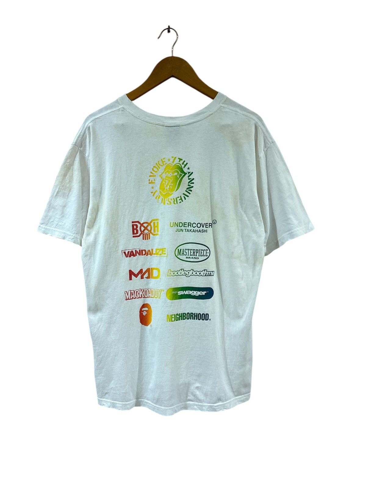 Bape × Neighborhood × Undercover Vintage Evoke 7th Anniversary X Bape X Undercover Tshirt Size US M / EU 48-50 / 2 - 2 Thumbnail