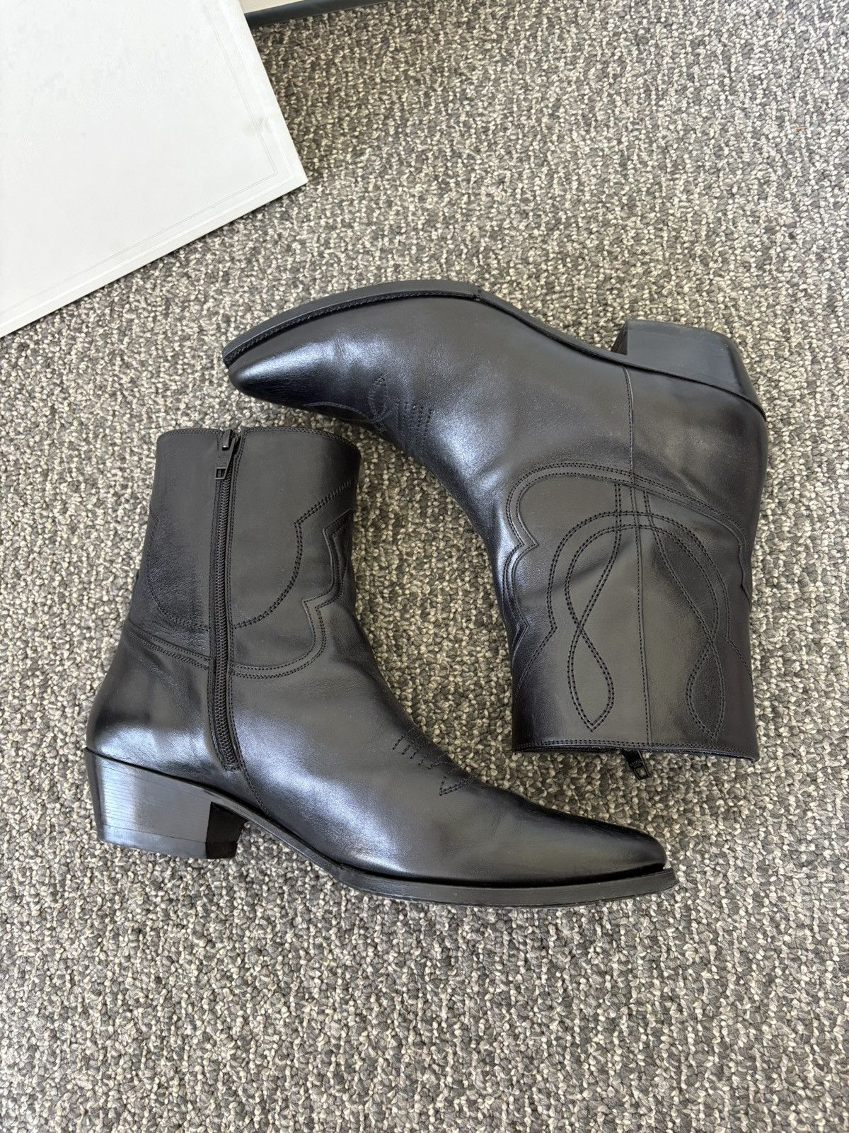 Celine Celine western zip boots Size US 12 / EU 45 - 3 Thumbnail