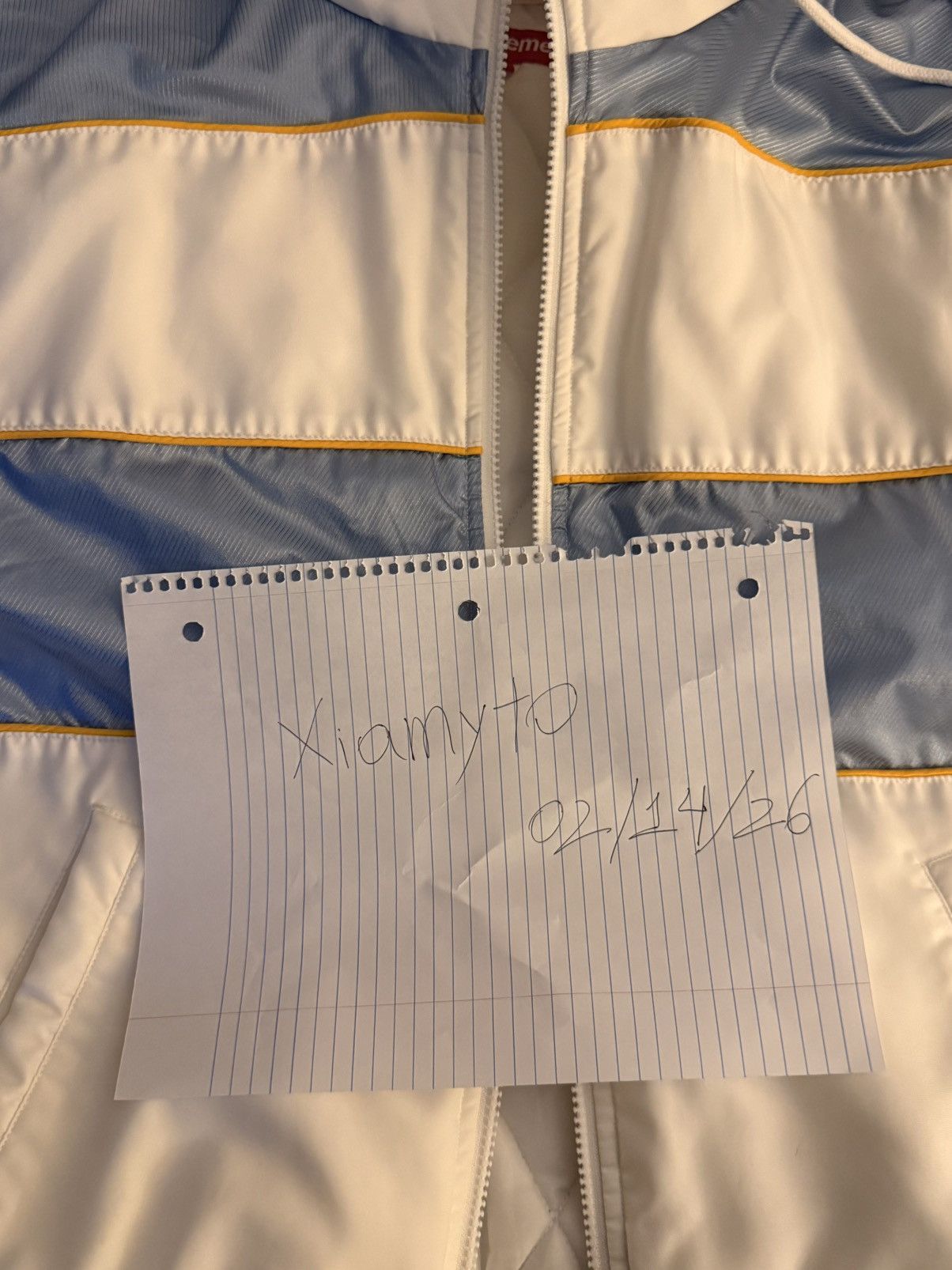 Supreme Supreme Sports Piping Puffy Jacket White FW19 Size US S / EU 44-46 / 1 - 6 Thumbnail