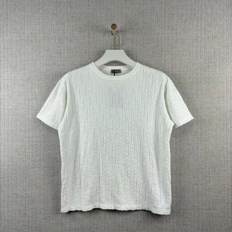 Dior Dior White Logo Cotton Men’s T-Shirt 0089 Size US S / EU 44-46 / 1 - 1 Thumbnail