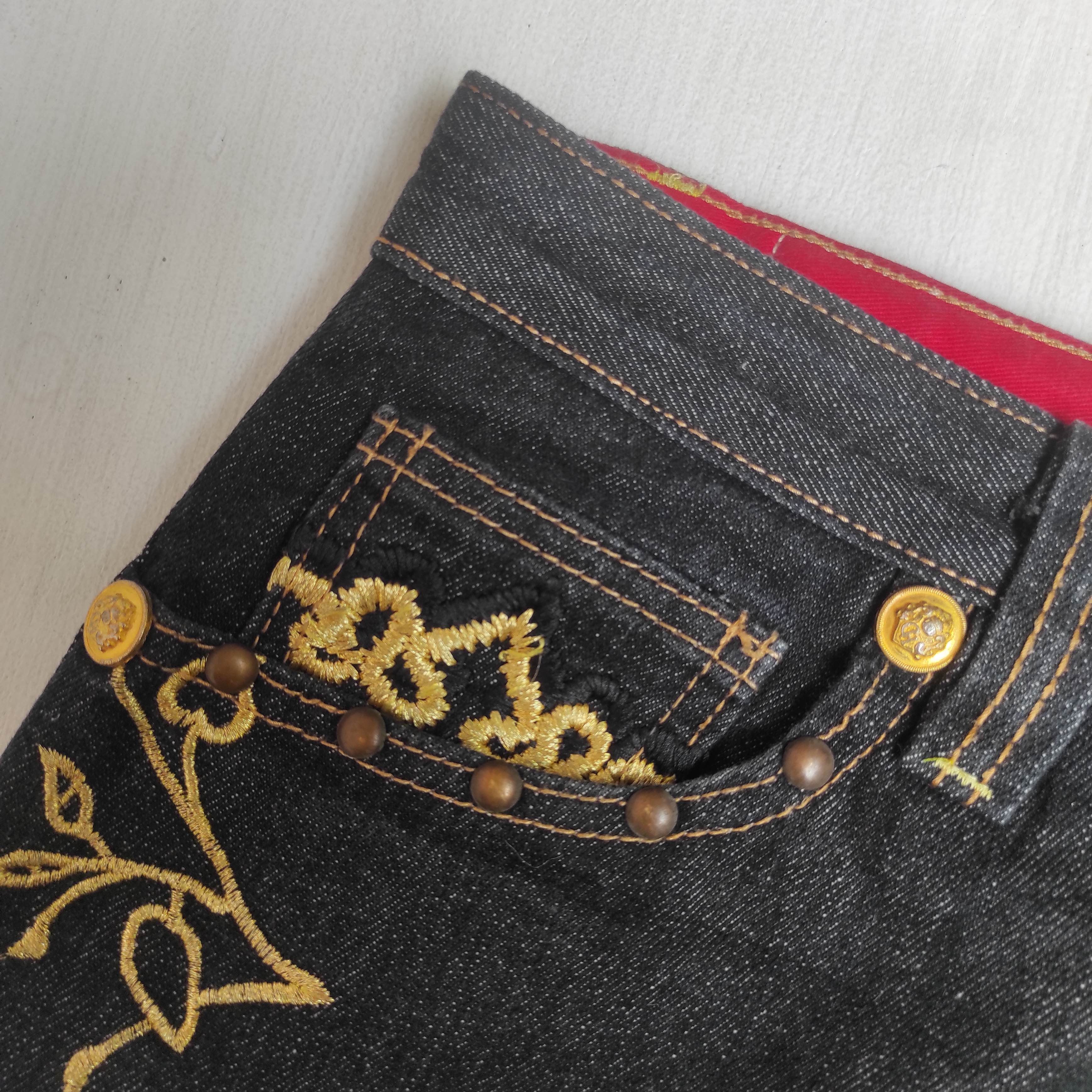 Hysteric Glamour Japanese Brand CROWN HOLDER Baggy Oversized Embroidery Size US 34 / EU 50 - 6 Thumbnail