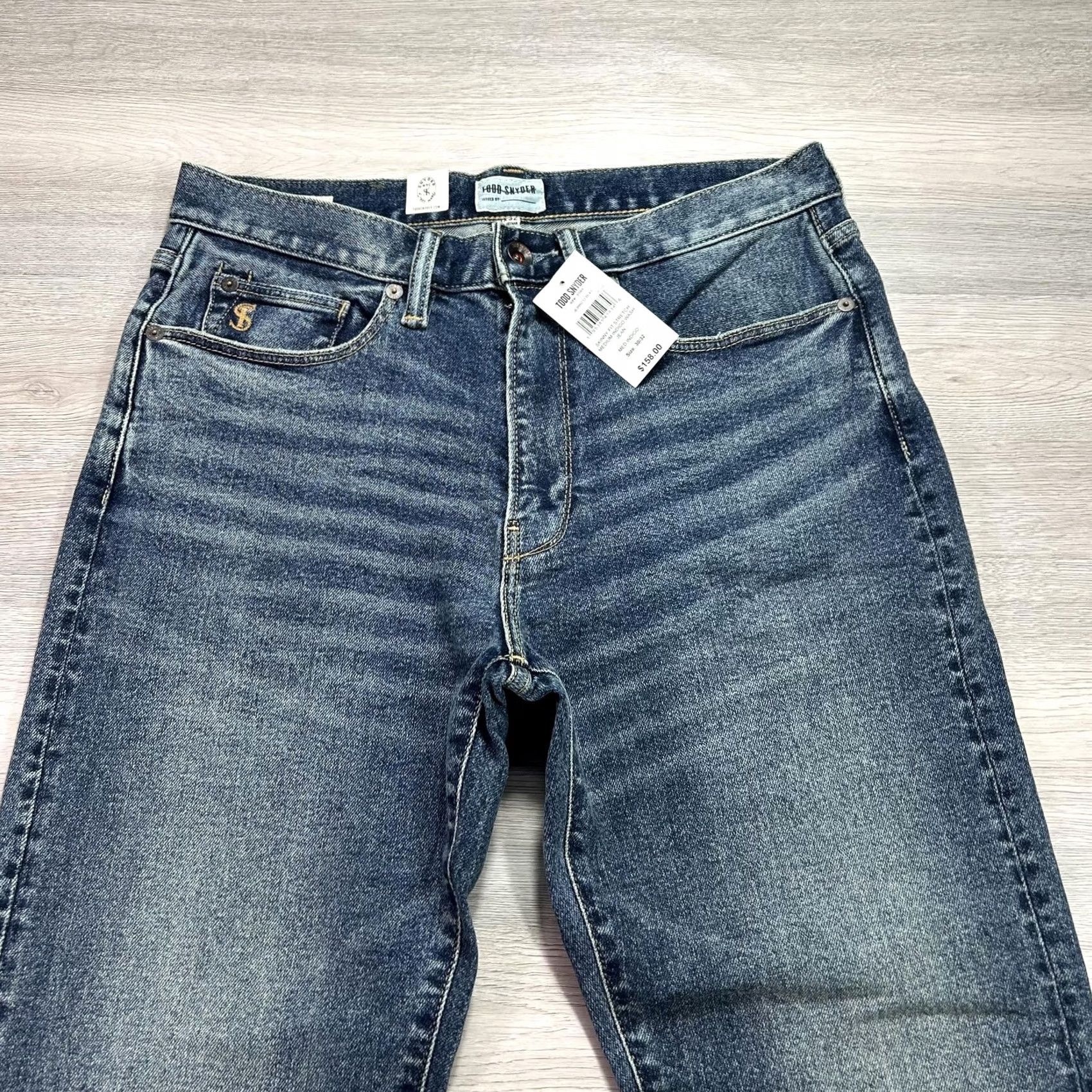 Todd Snyder Todd Snyder Jeans Mens 30x32 Medium Indigo Skinny Fit Stretch 5 Pocket Denim NEW Size US 30 / EU 46 - 3 Thumbnail