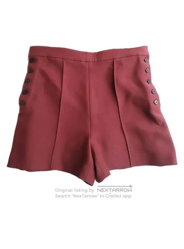 Dior Dior Women’s Wine Red Wool Shorts . Size 26" / US 2 / IT 38 - 1 Thumbnail