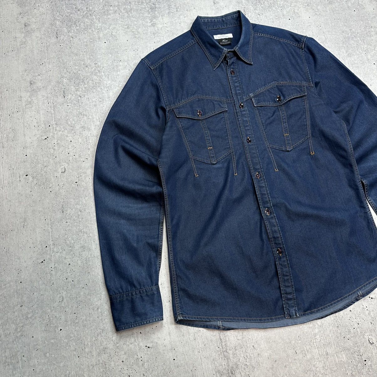Versace × Versace Jeans Couture Versace Collection Trend Denim Shirt Size XL Size US XL / EU 56 / 4 - 5 Thumbnail