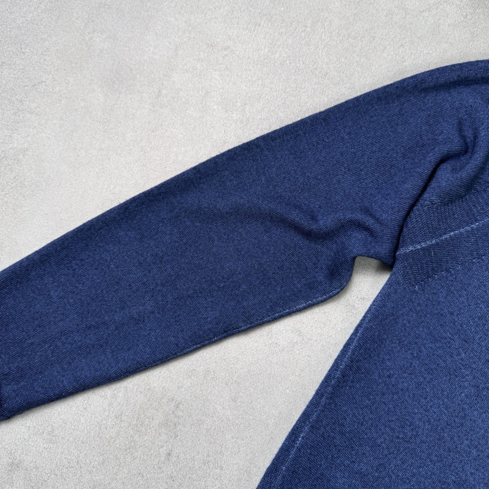 Aspesi Aspesi Men Wool Merino Sweater Hooded Blue Size 48 Size US M / EU 48-50 / 2 - 16 Thumbnail