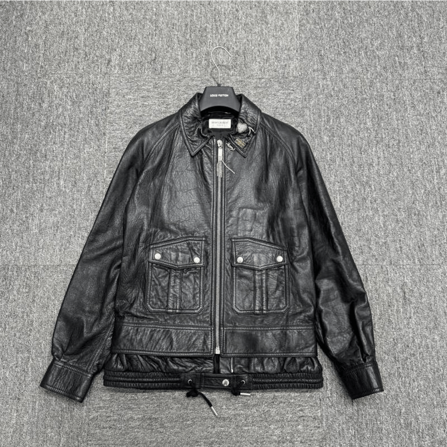 Saint Laurent Paris Saint Laurent Paris Back rhinestone leather