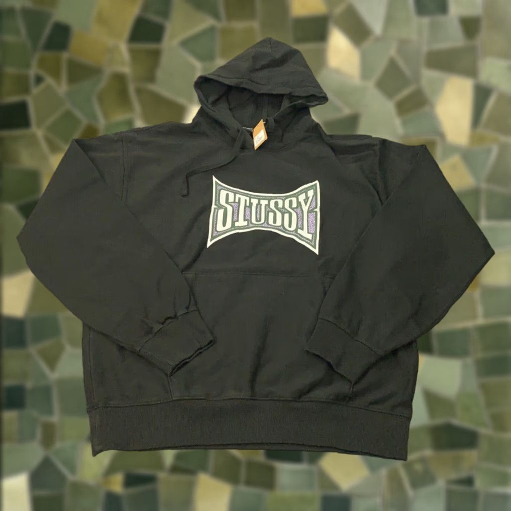 中古 STUSSY × Champion World Tour Hoodie Stüssy - Grey World Tour Zip Hoodie | HBX - Globally Curated