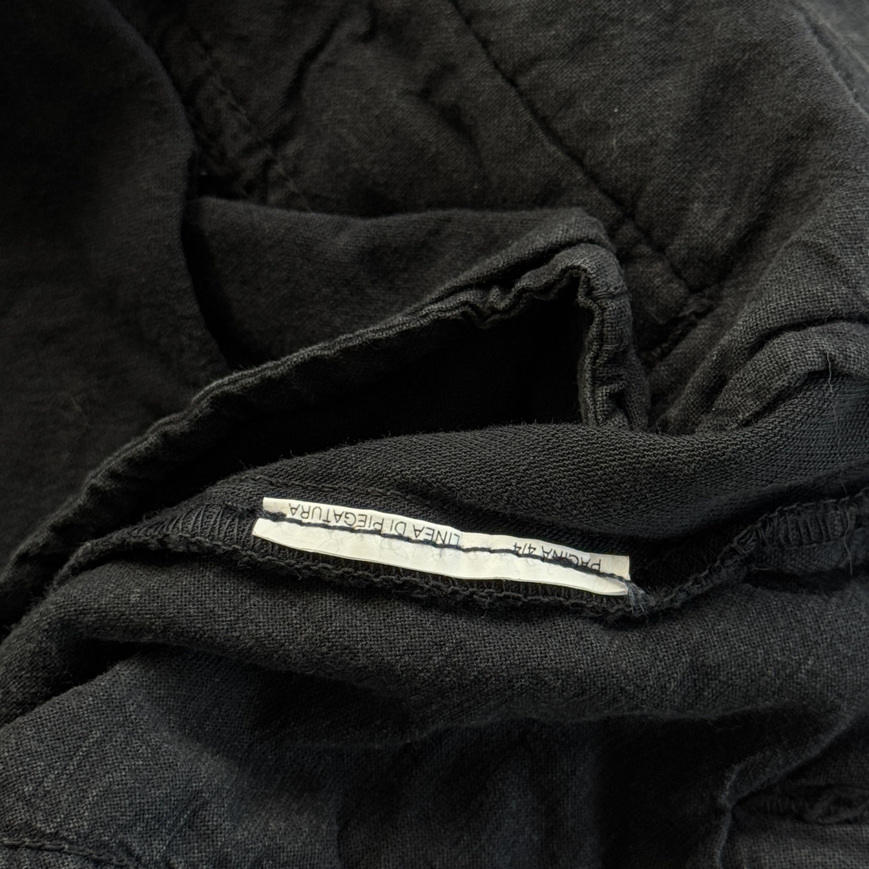 Emporio Armani Armani Jeans Linen P05 Antifit Black Pants Trousers Size US 32 / EU 48 - 8 Thumbnail