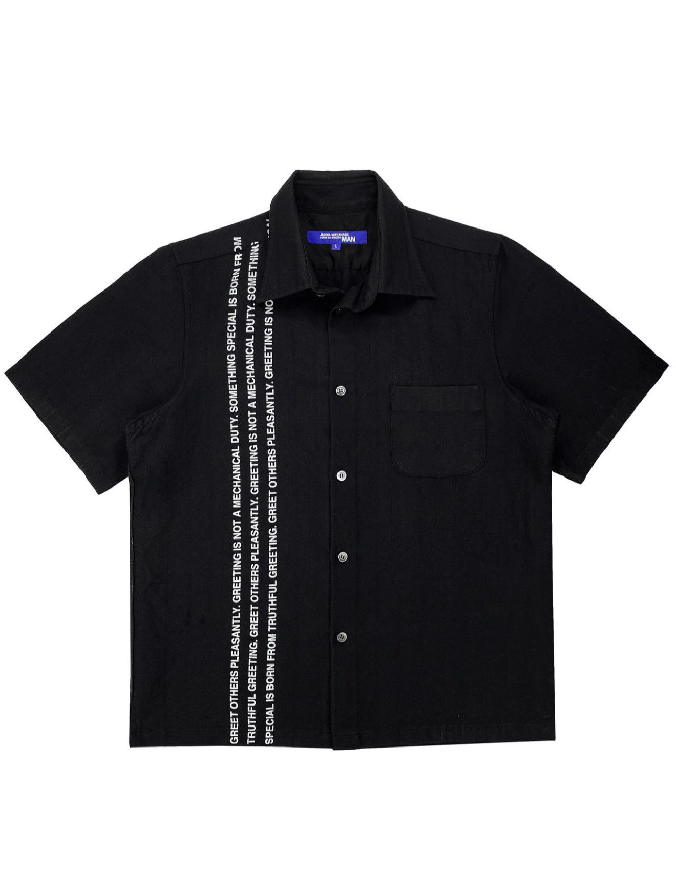 Junya Watanabe SS02 greet Others Pleasantly Button Shirt