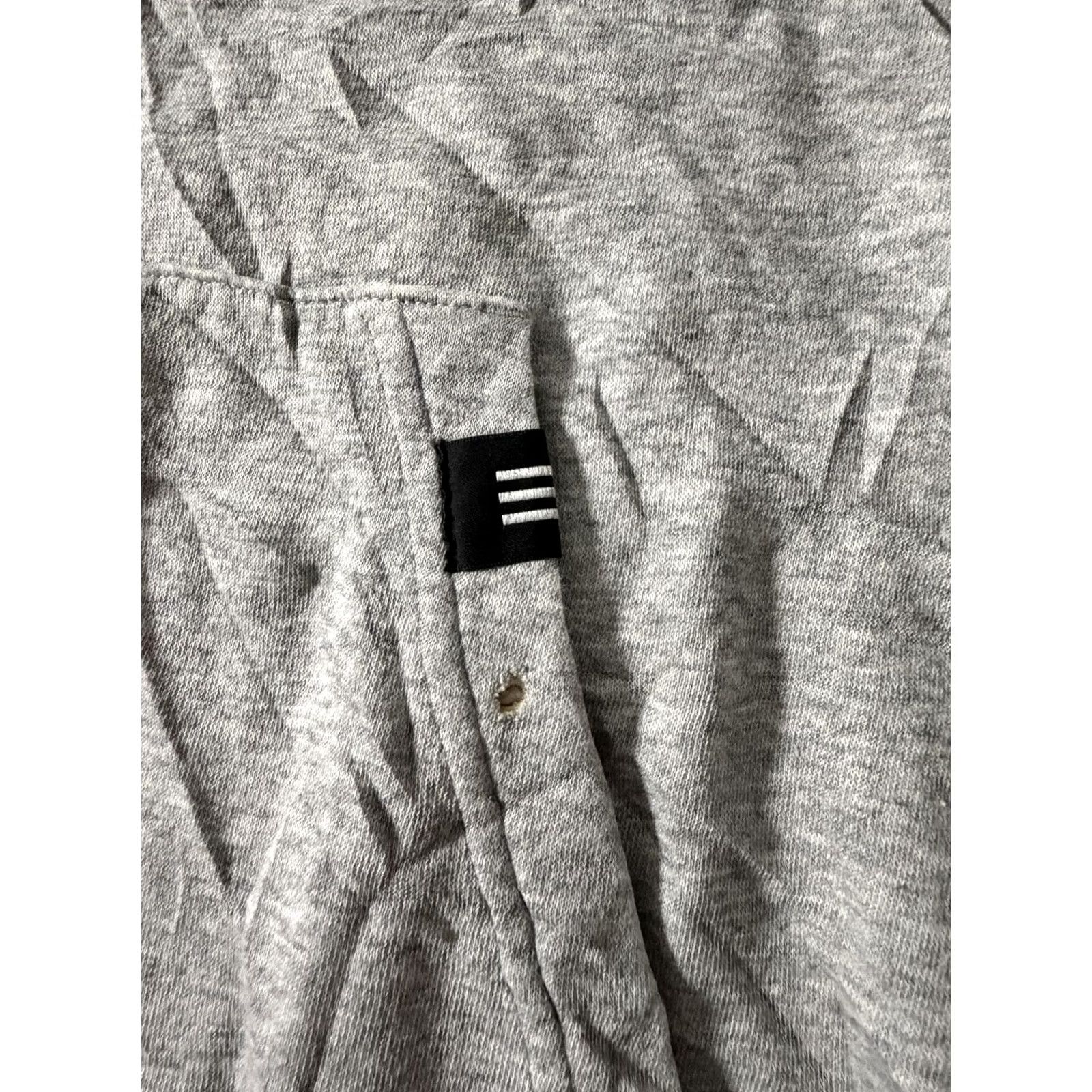 Adidas Adidas Hoodie Mens 3XL Gray Fleece Pullover Kangaroo Pocket Logo Sweatshirt Size US XXL / EU 58 / 5 - 7 Thumbnail