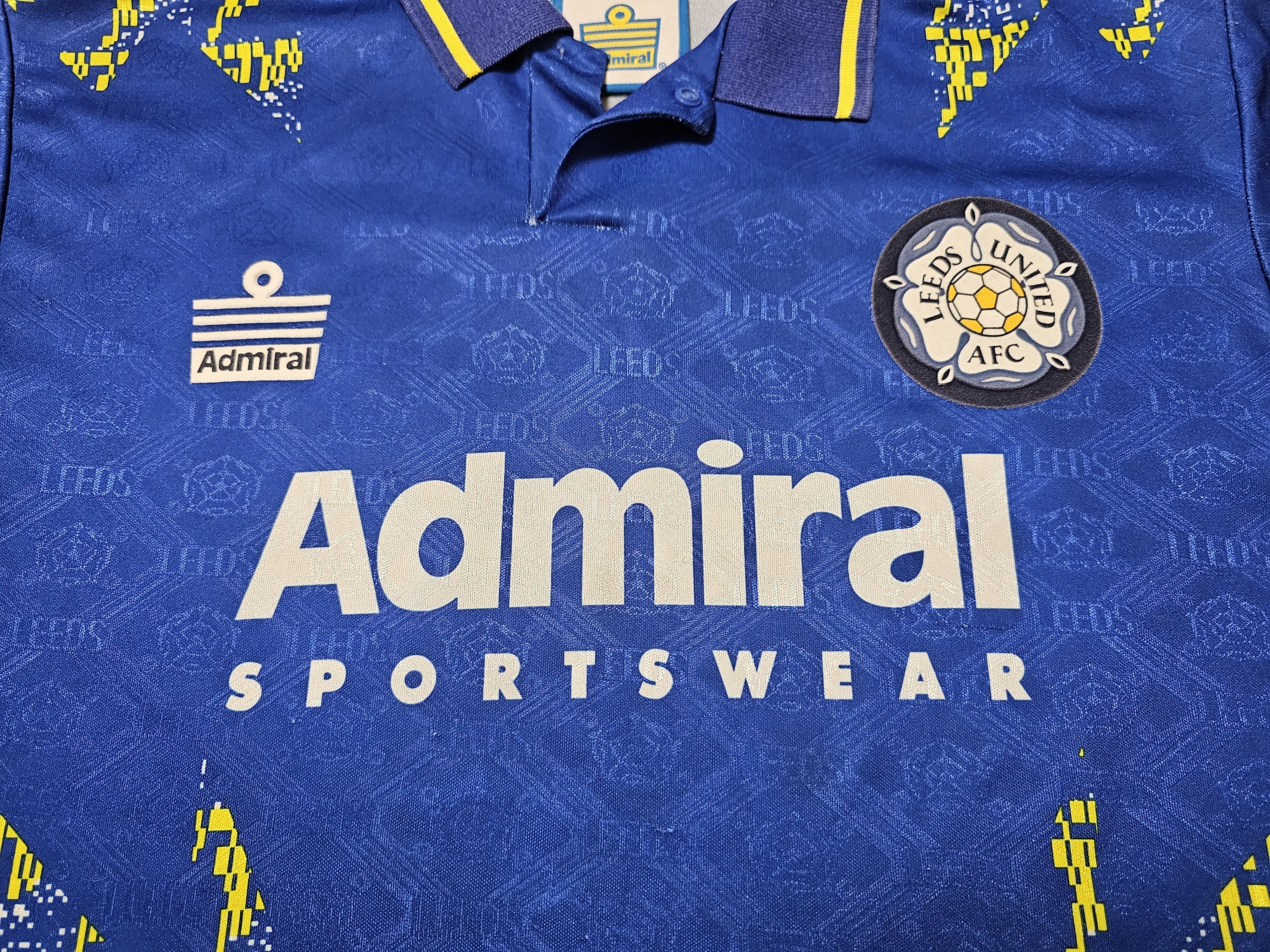 All Sport LEEDS UNITED 1992 1993 AWAY FOOTBALL SHIRT SOCCER JERSEY Size US M / EU 48-50 / 2 - 3 Thumbnail