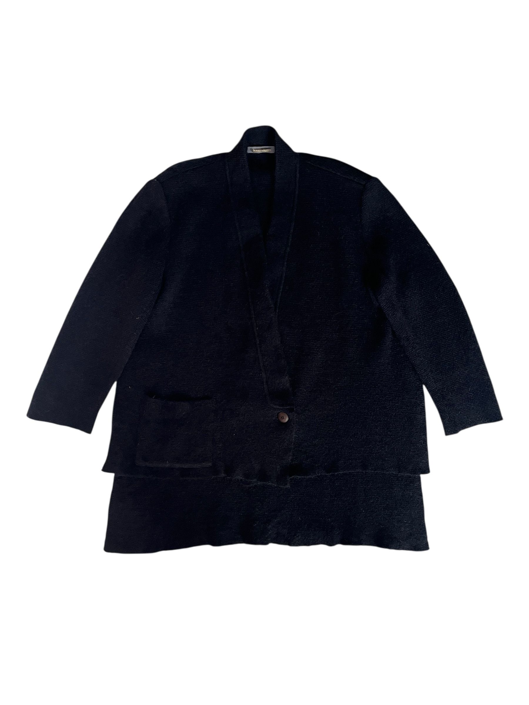 Issey Miyake Vintage 80s Issey Miyake Wool Cardigan Size US M / EU 48-50 / 2 - 2 Thumbnail