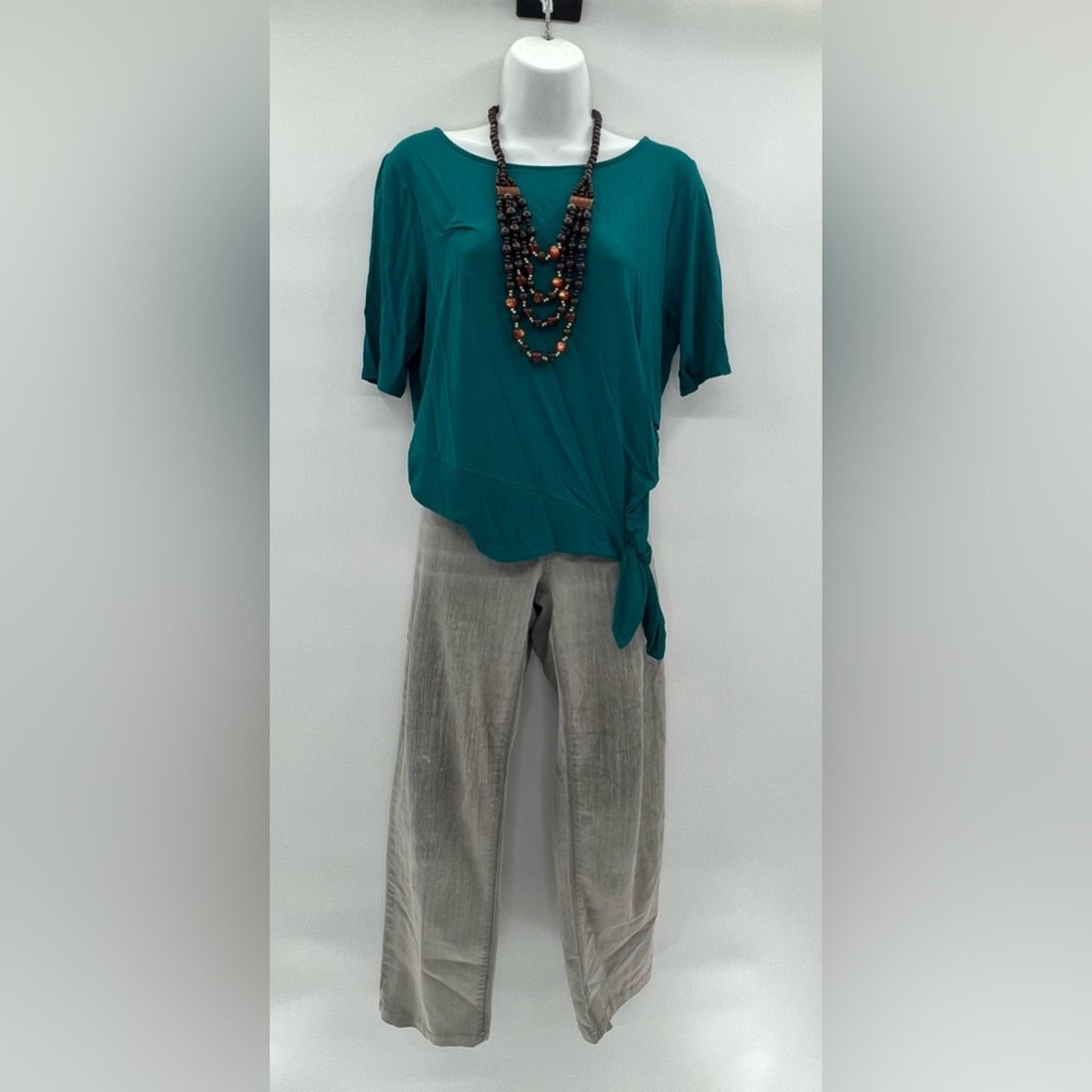 Chicos Chico's Women's Gray Denim Stretch Platinum Pants Size 30" / US 8 / IT 44 - 3 Thumbnail