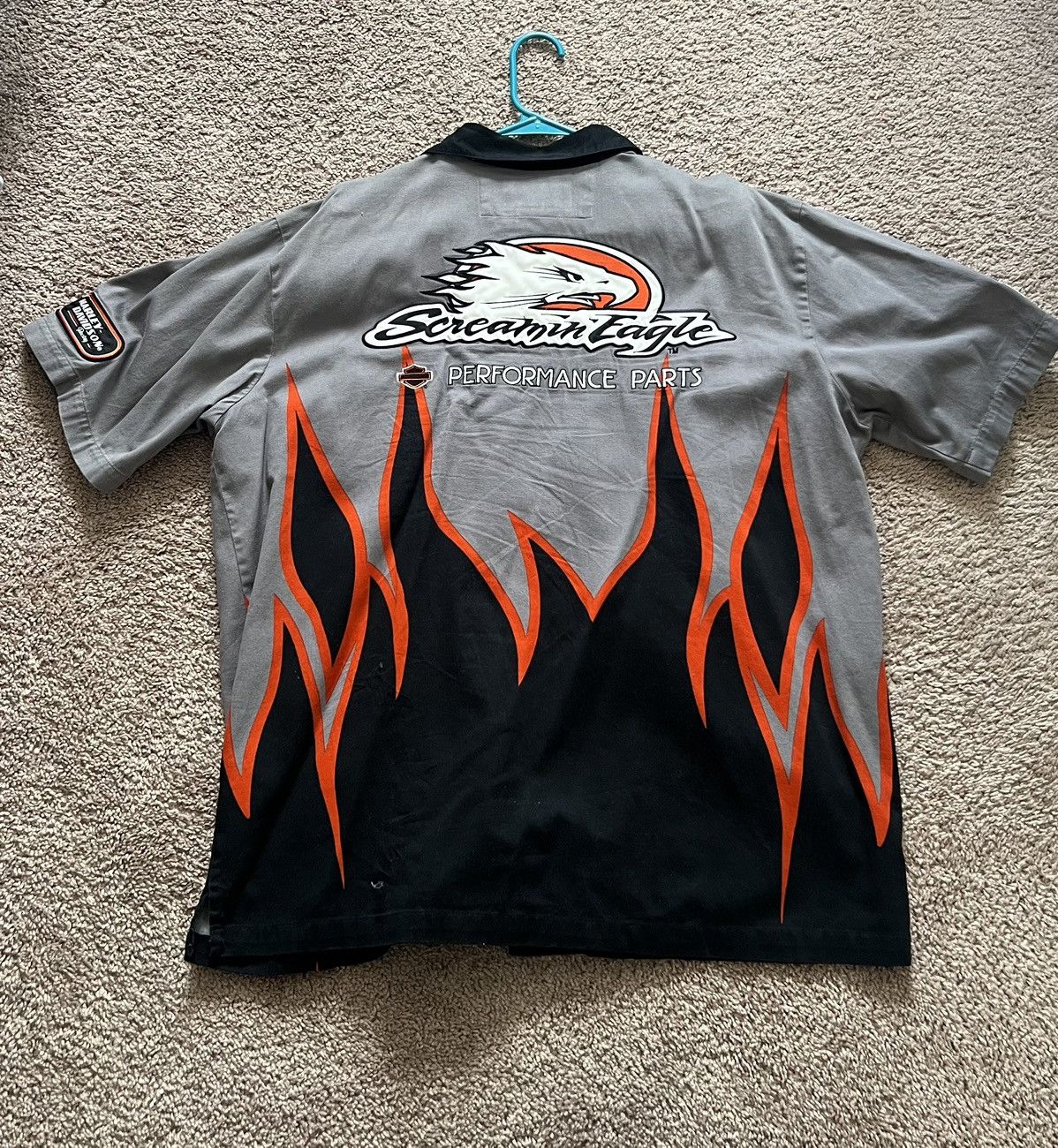 Harley Davidson × Vintage Harley Davidson Racing Button Up Size US XL / EU 56 / 4 - 2 Thumbnail