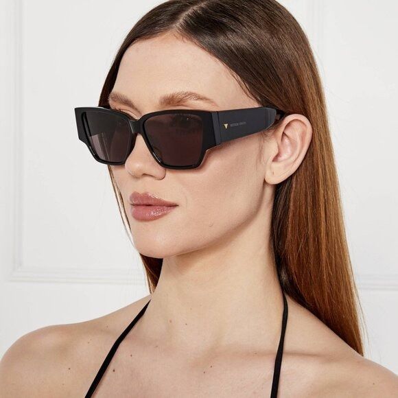 Bottega Veneta Bottega Veneta BV1083SA 001 Sunglasses Black/Gold