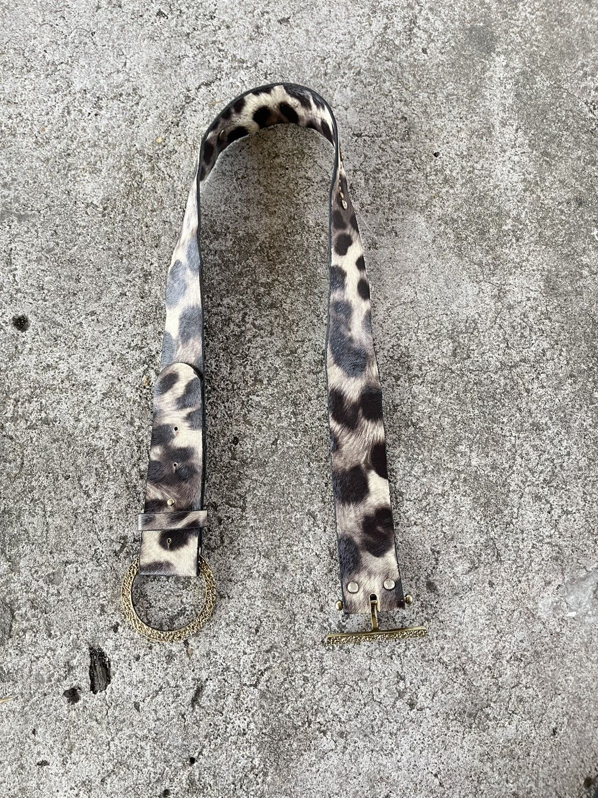 Japanese Brand Leopard wide belts Size ONE SIZE - 1 Thumbnail