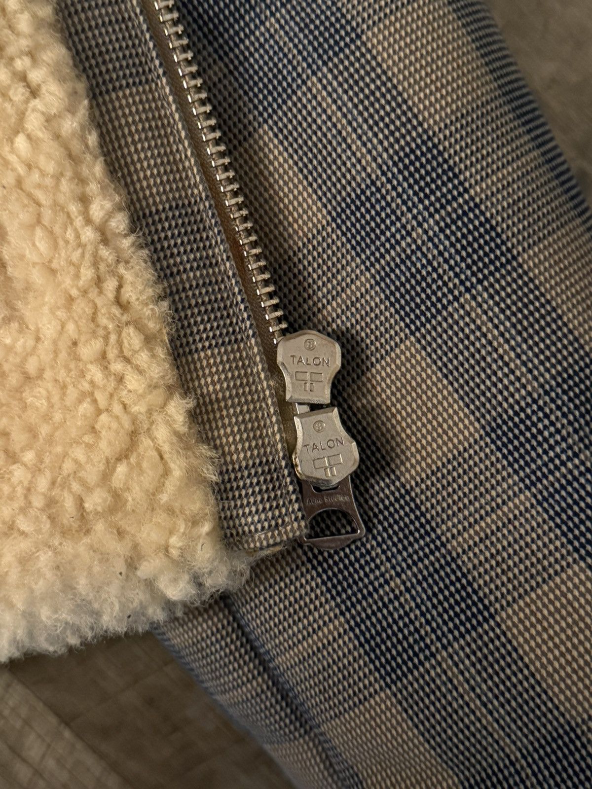 Acne Studios Acne Studios Checked Shearling Aviator Jacket Size US S / EU 44-46 / 1 - 9 Thumbnail