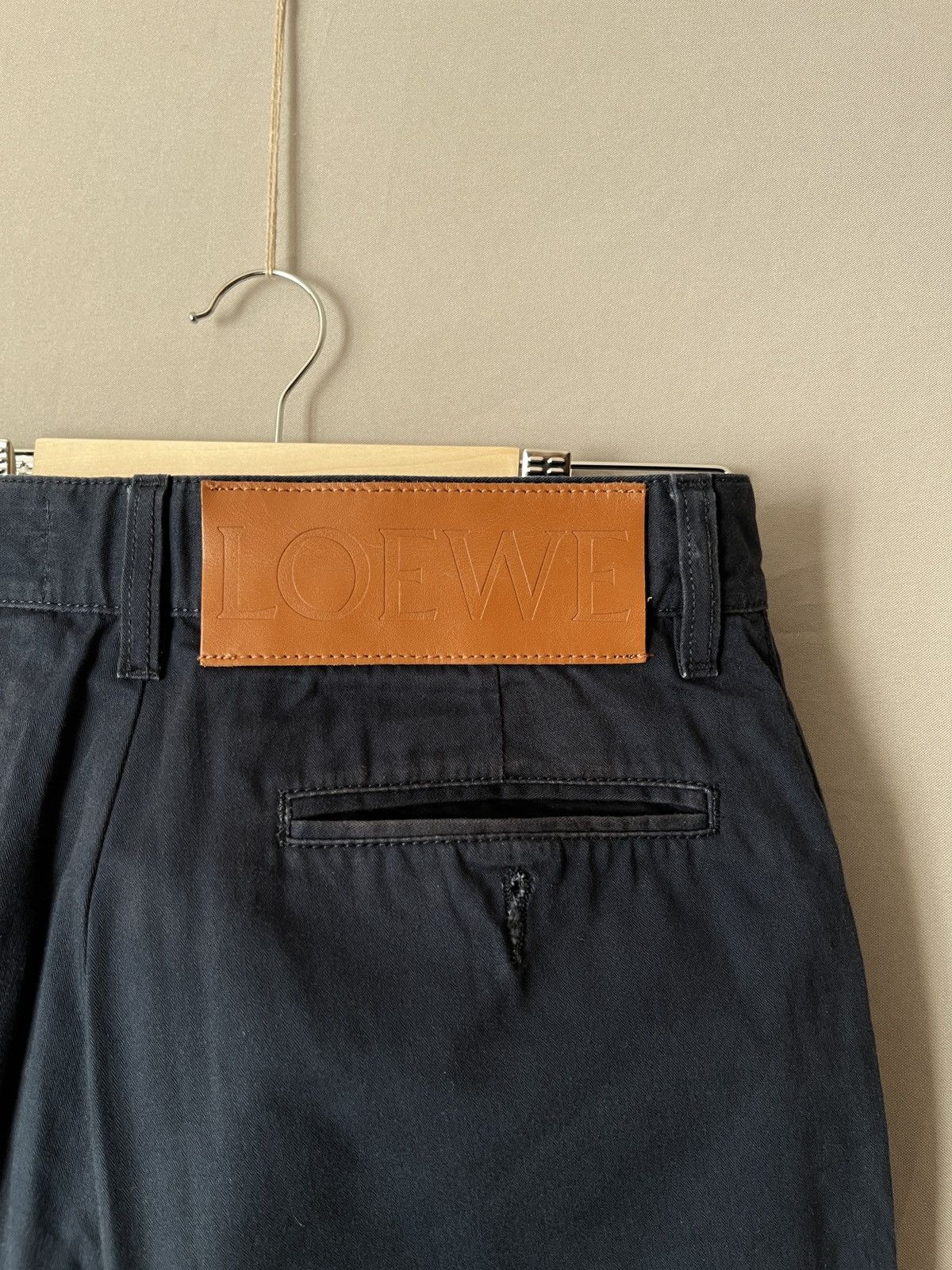 Loewe LOEWE Navy Blue Simple Minimalistic Chino Pants Size US 29 - 10 Thumbnail