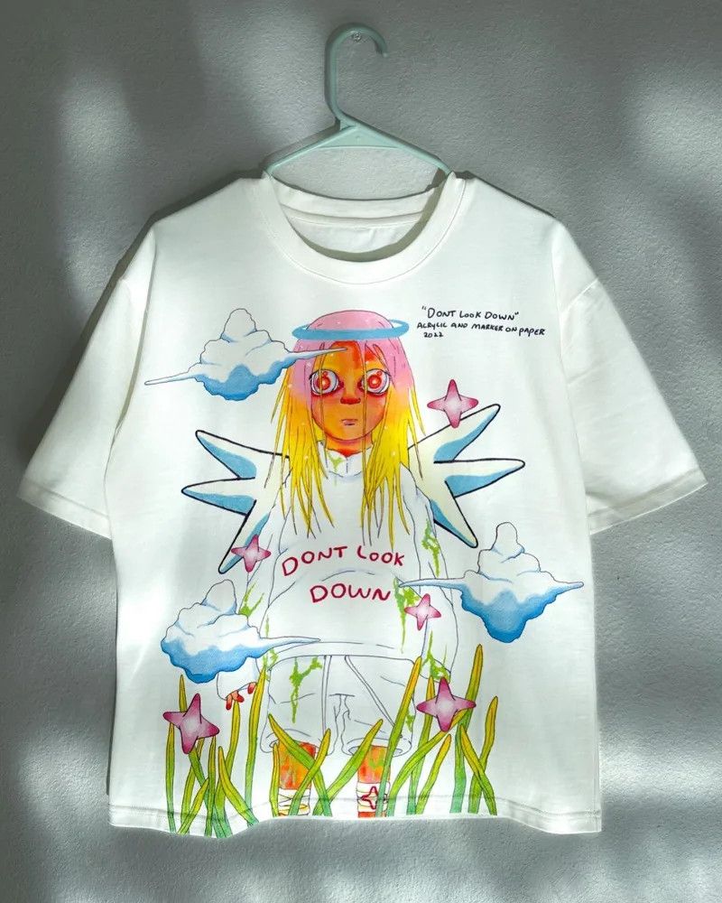 Vintage Don't Look Down Tee Size US XL / EU 56 / 4 - 2 Thumbnail