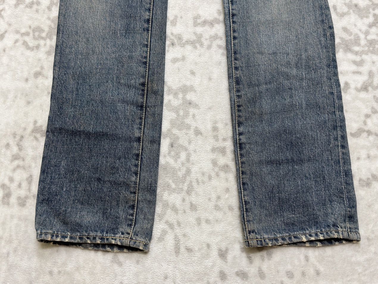 Schlussel Schlussel Distressed Snake Patch Y2K Grunge Denim Jeans Size US 29 - 7 Thumbnail