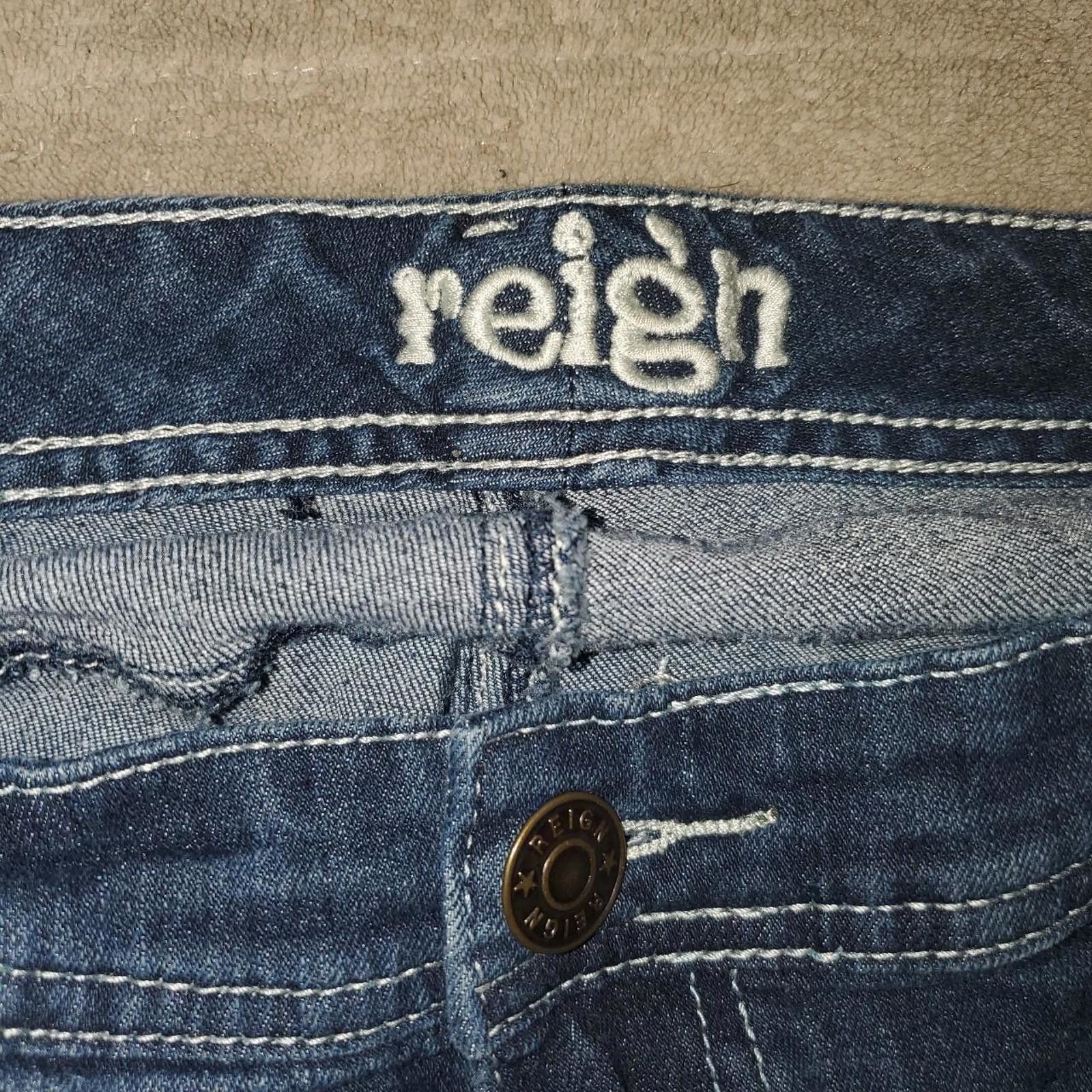 Reigning Champ Reign Women's Blue and Navy Jeans Size 34" / US 12 / IT 48 - 2 Thumbnail
