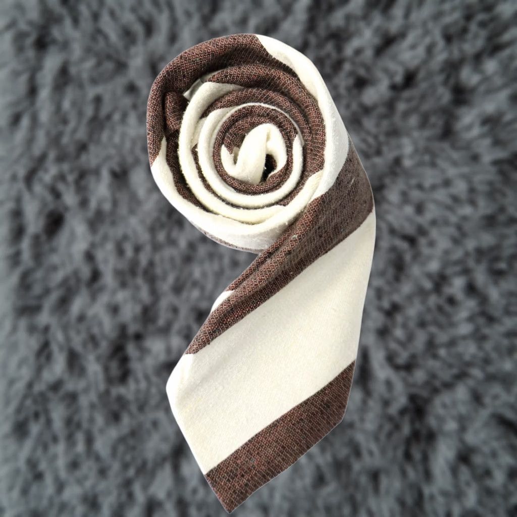 Suitsupply Suitsupply Tie Men's One Size Pointed Classic Stripe Brown Size ONE SIZE - 1 Thumbnail