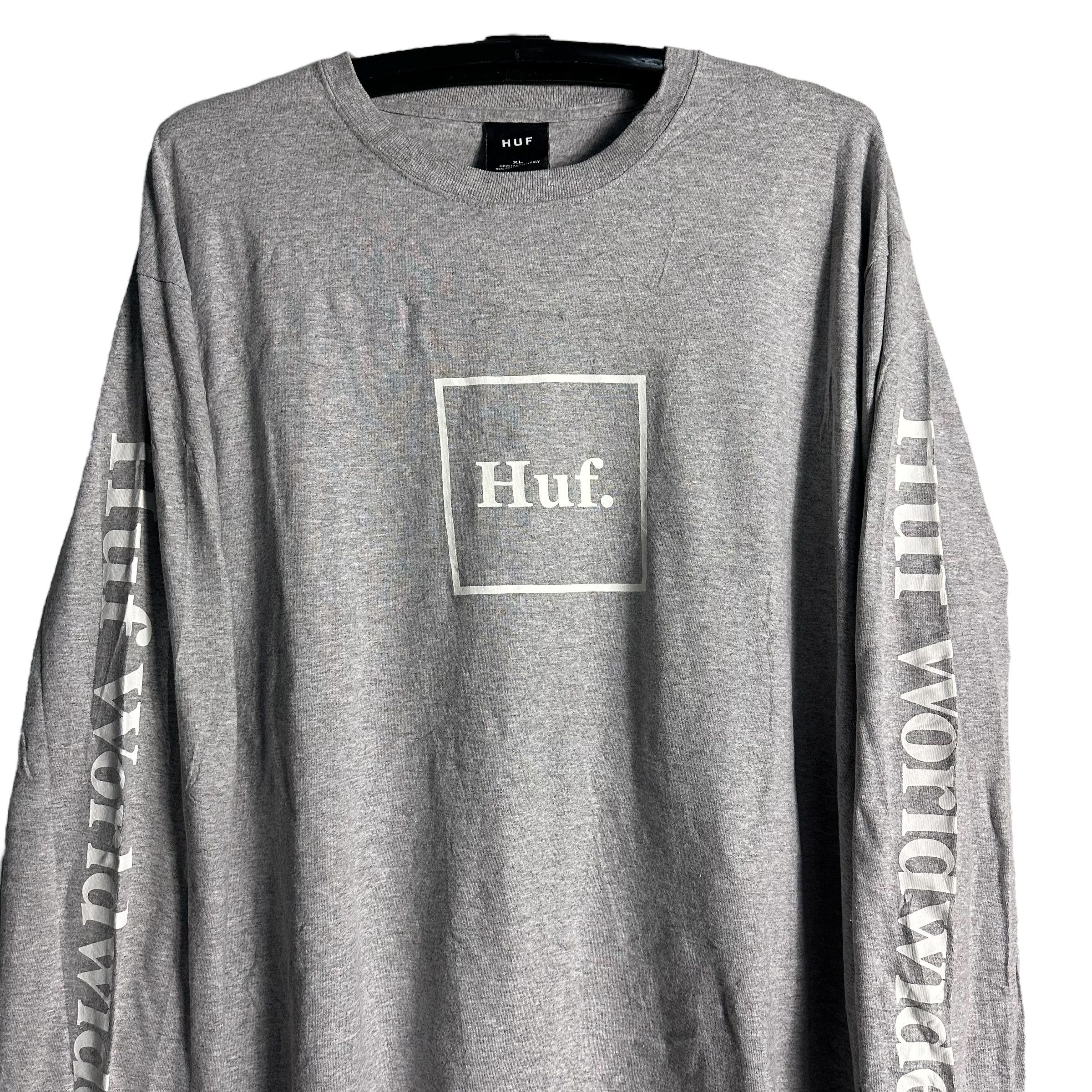 Huf 🔥RARE🔥Vintage HUF Skateboard Long Sleeve T-shirt Size US XL / EU 56 / 4 - 2 Thumbnail