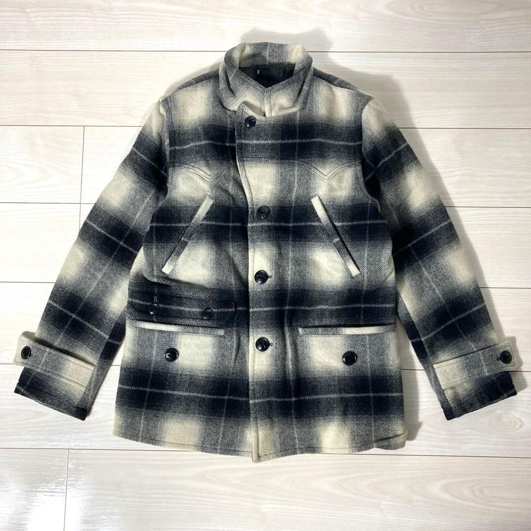Ombre Check Wool Chester Field Coat 【公式通販】