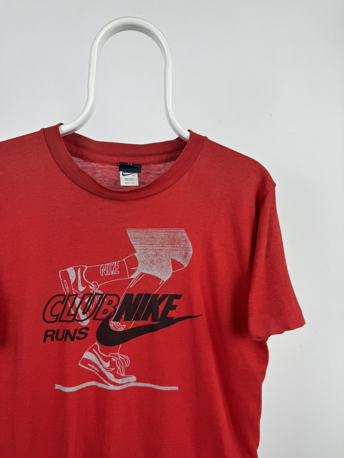 Vintage Vintage Nike Made In UK Running Tee Size US M / EU 48-50 / 2 - 2 Thumbnail
