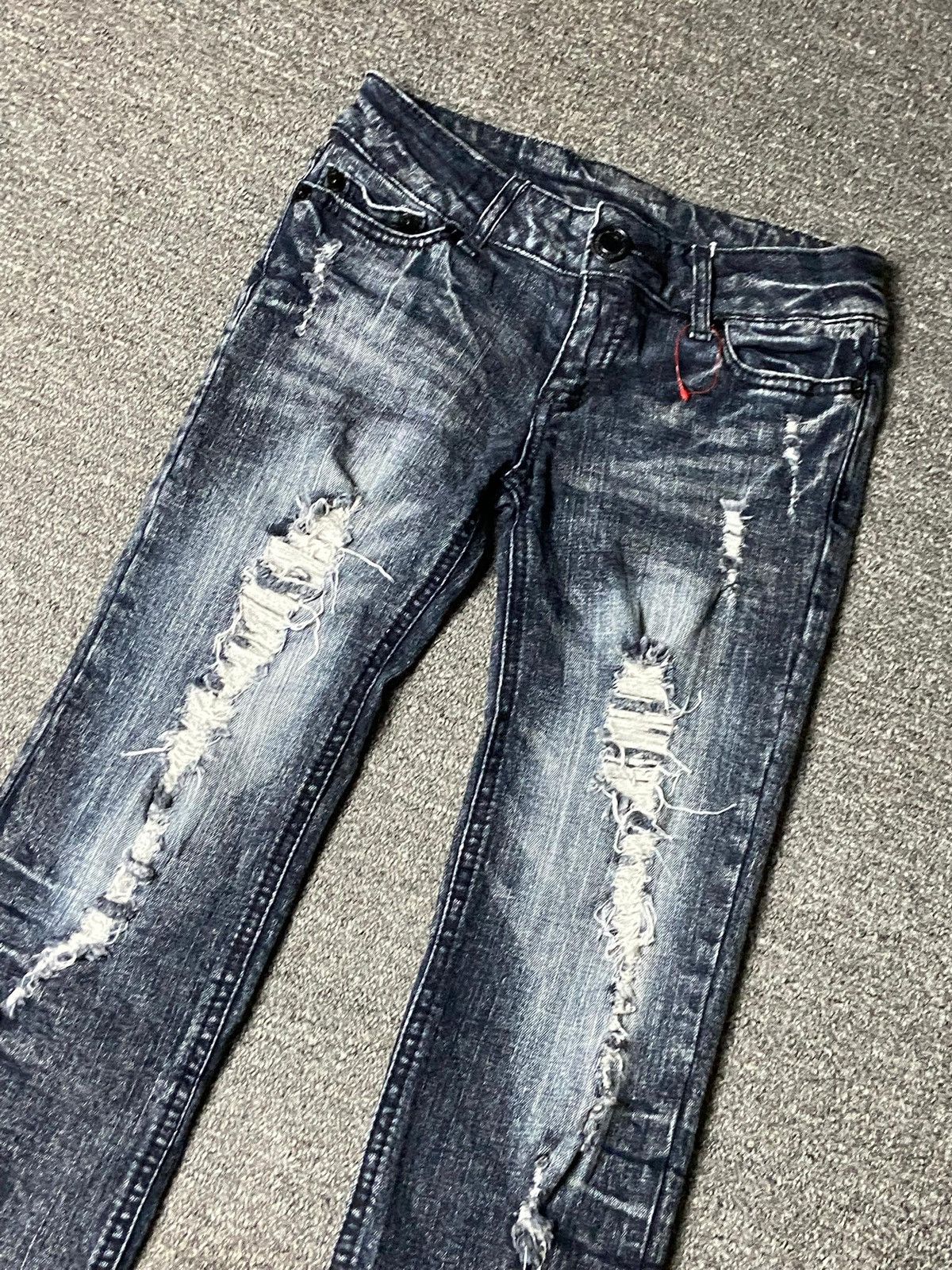 Japanese Brand Witty & Pitty Brand Distressed Ripped Jeans (158) Size US 26 / EU 42 - 10 Thumbnail