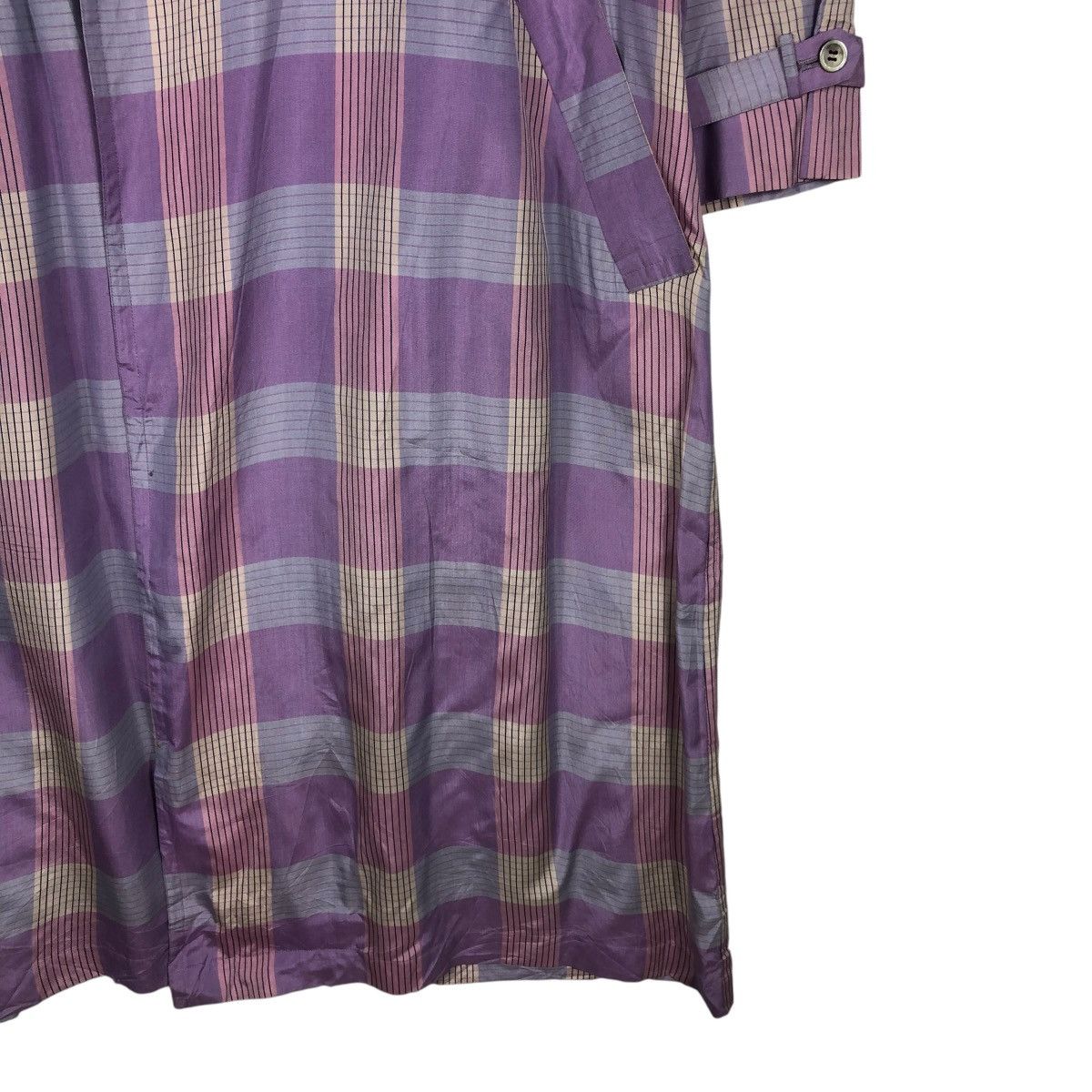 Issey Miyake 🔥VINTAGE 70’s ISSEY MIYAKE LONG JACKET TARTAN DESIGN RUNWAY Size US M / EU 48-50 / 2 - 8 Thumbnail