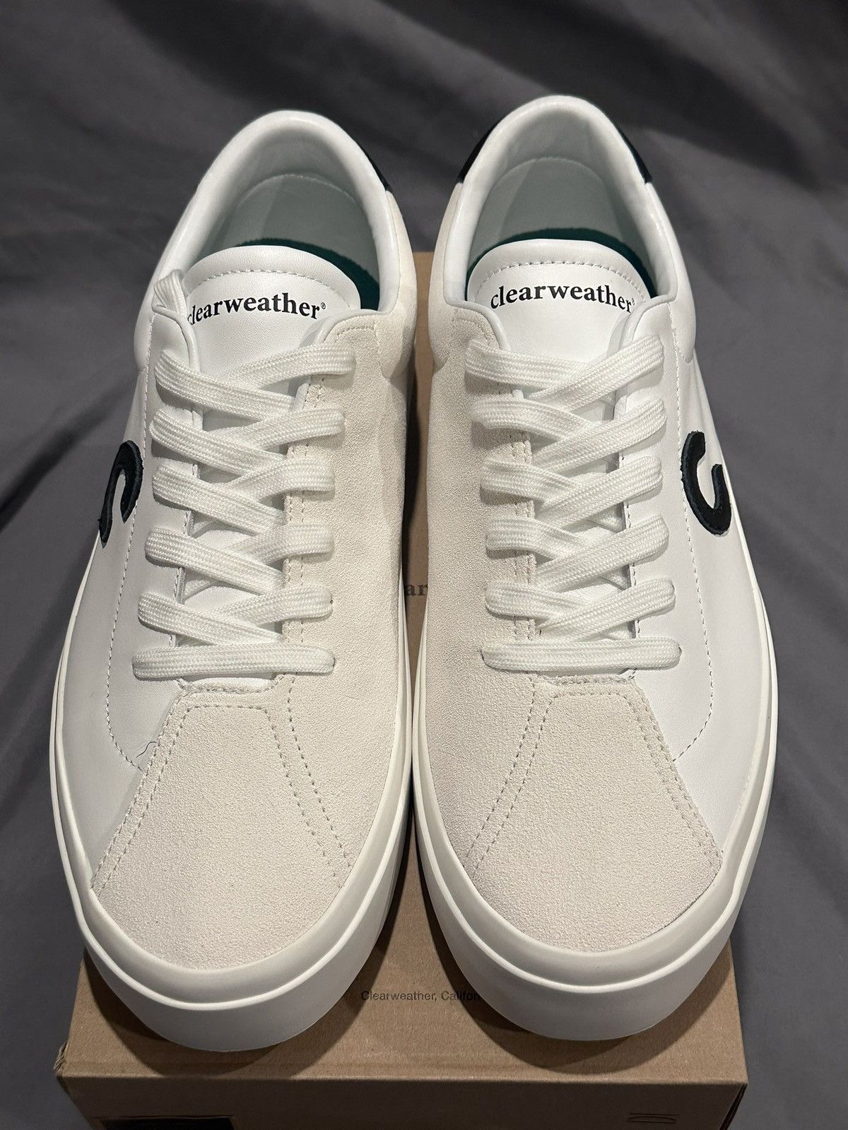 ClearWeather Clearweather Continental White Leather Sneakers size 13 Size US 13 / EU 46 - 1 Thumbnail
