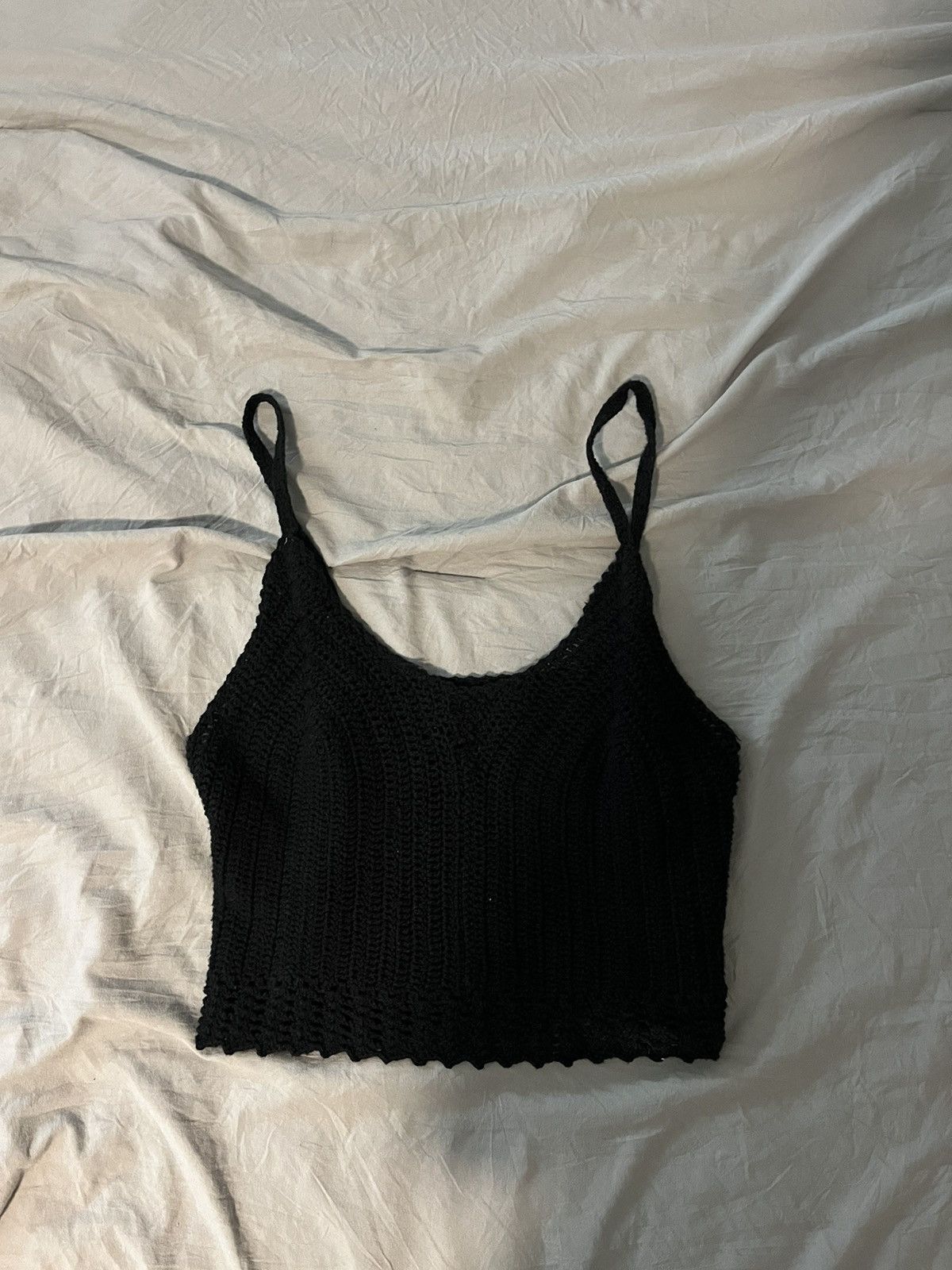Vintage crotchet tank top Size XS / US 0-2 / IT 36-38 - 1 Thumbnail