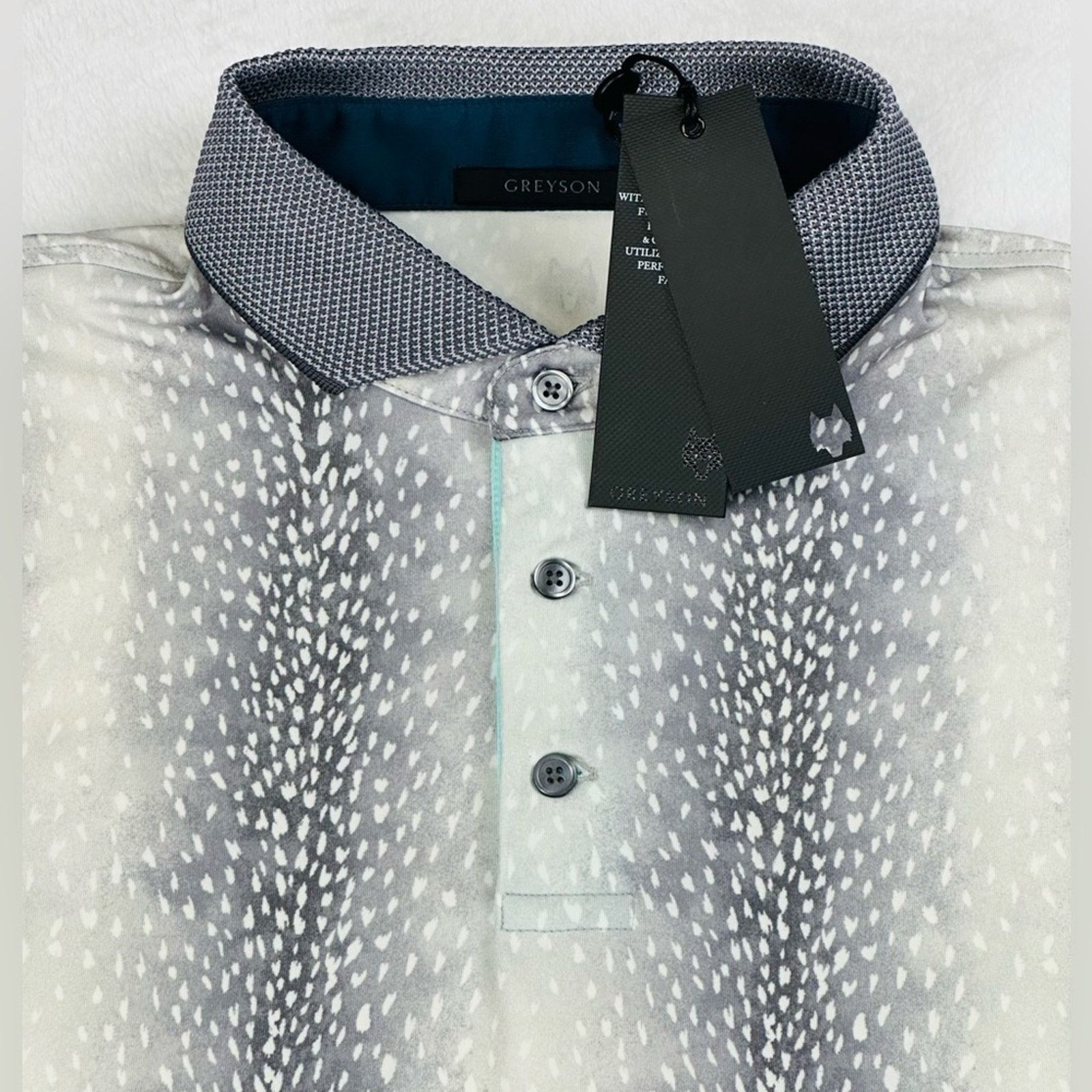 Other Greyson Men’s XL Artic Doe Eyed Golf Performance Polo Shirt Size US XL / EU 56 / 4 - 1 Thumbnail