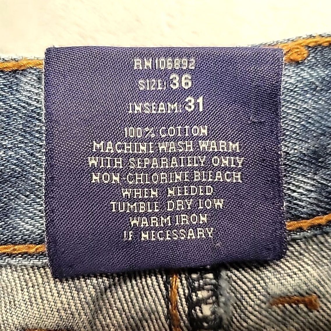 Denime VTG Joker Jeans Men 36x31 Blue Faded Denim Loose Baggy Fit Y2K 90s Retro Jeans Size US 36 / EU 52 - 7 Thumbnail
