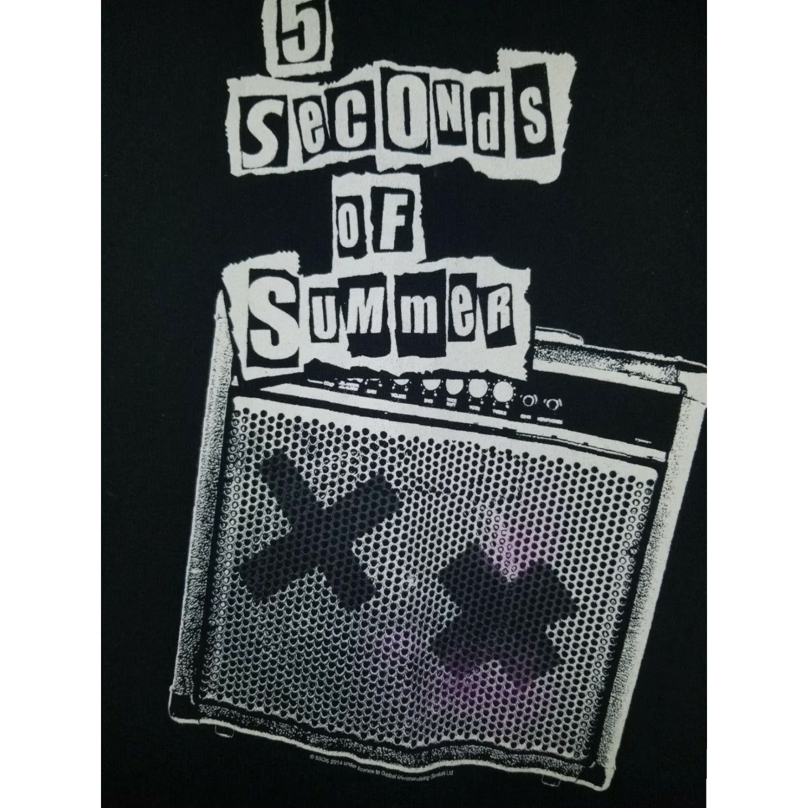 Vintage 5 Seconds of Summer Womens Size Small Athletic Tank Top Black Shirt T-Shirt Band T Shirt Size S / US 4 / IT 40 - 4 Thumbnail