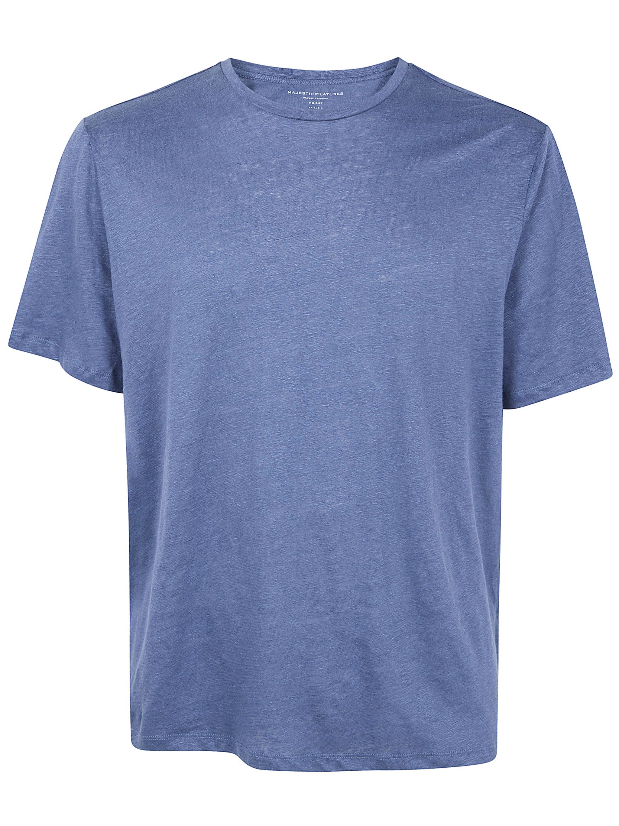 Majestic SOLID COLOR SHORT SLEEVES ROUND NECK SWEATER Size US L / EU 52-54 / 3 - 1 Thumbnail